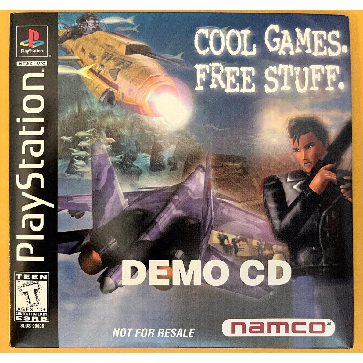 PS1 - NAMCO Cool Games. Free Stuff. Demo Disc