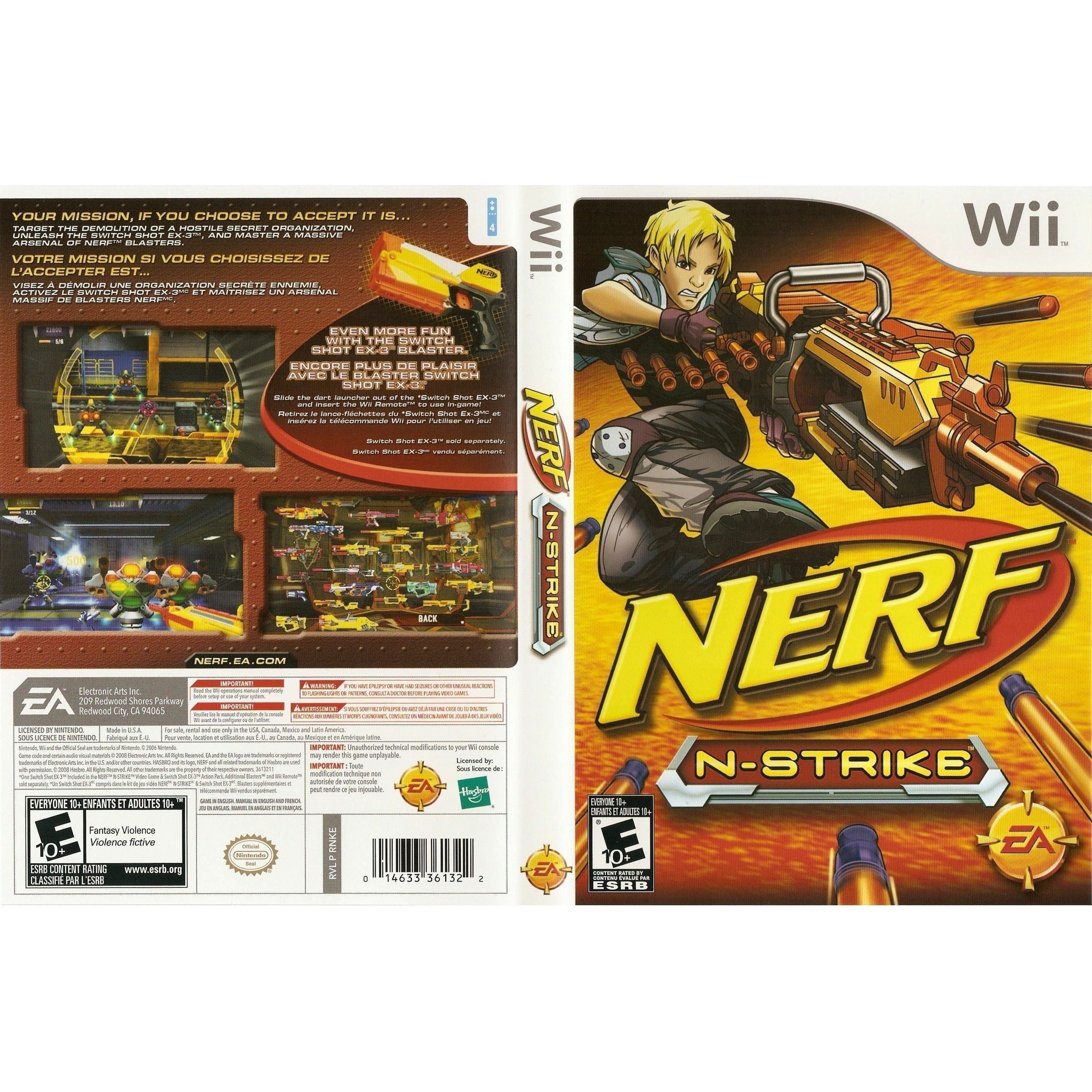 Nerf store wii game