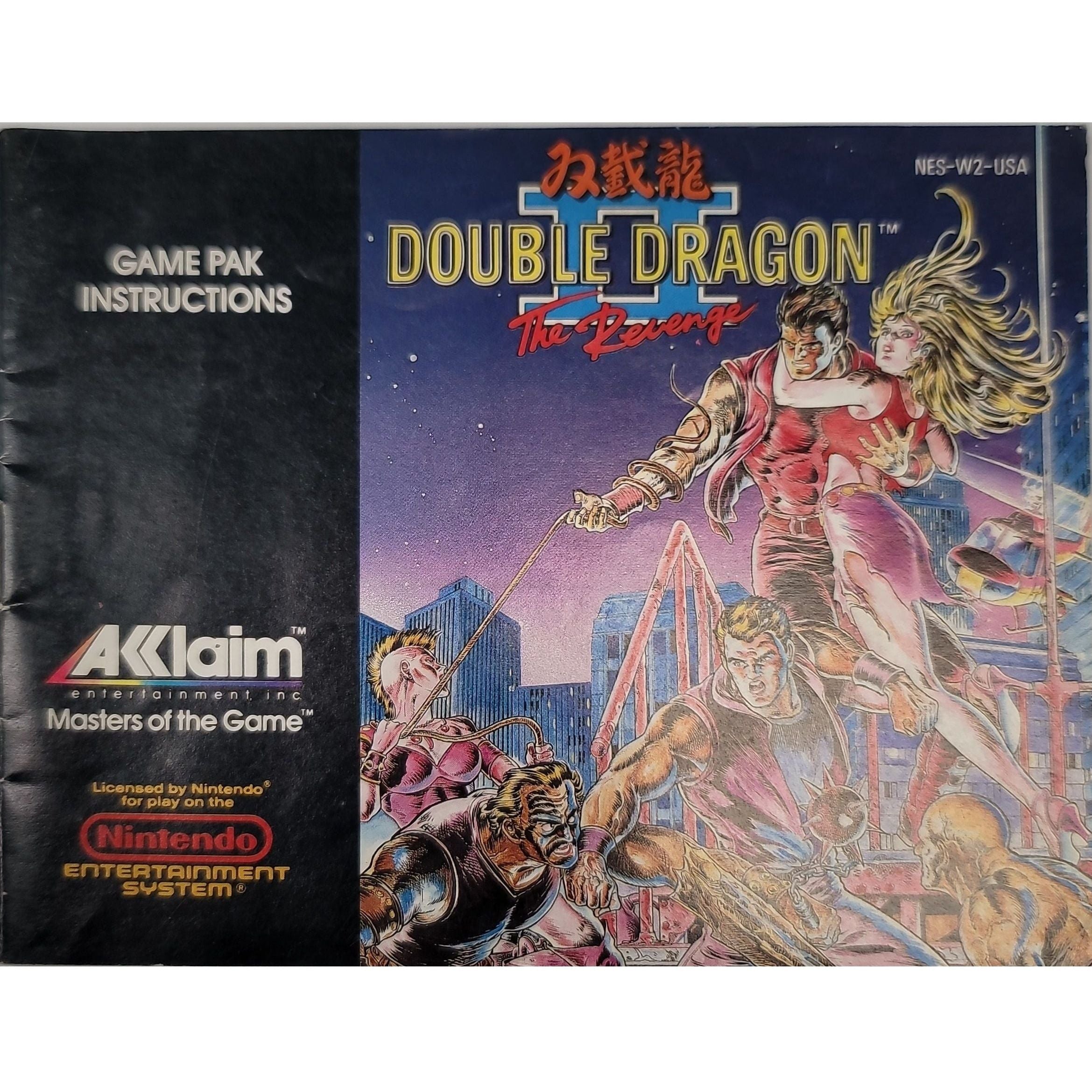 NES - Double Dragon II La Vengeance (Manuel)