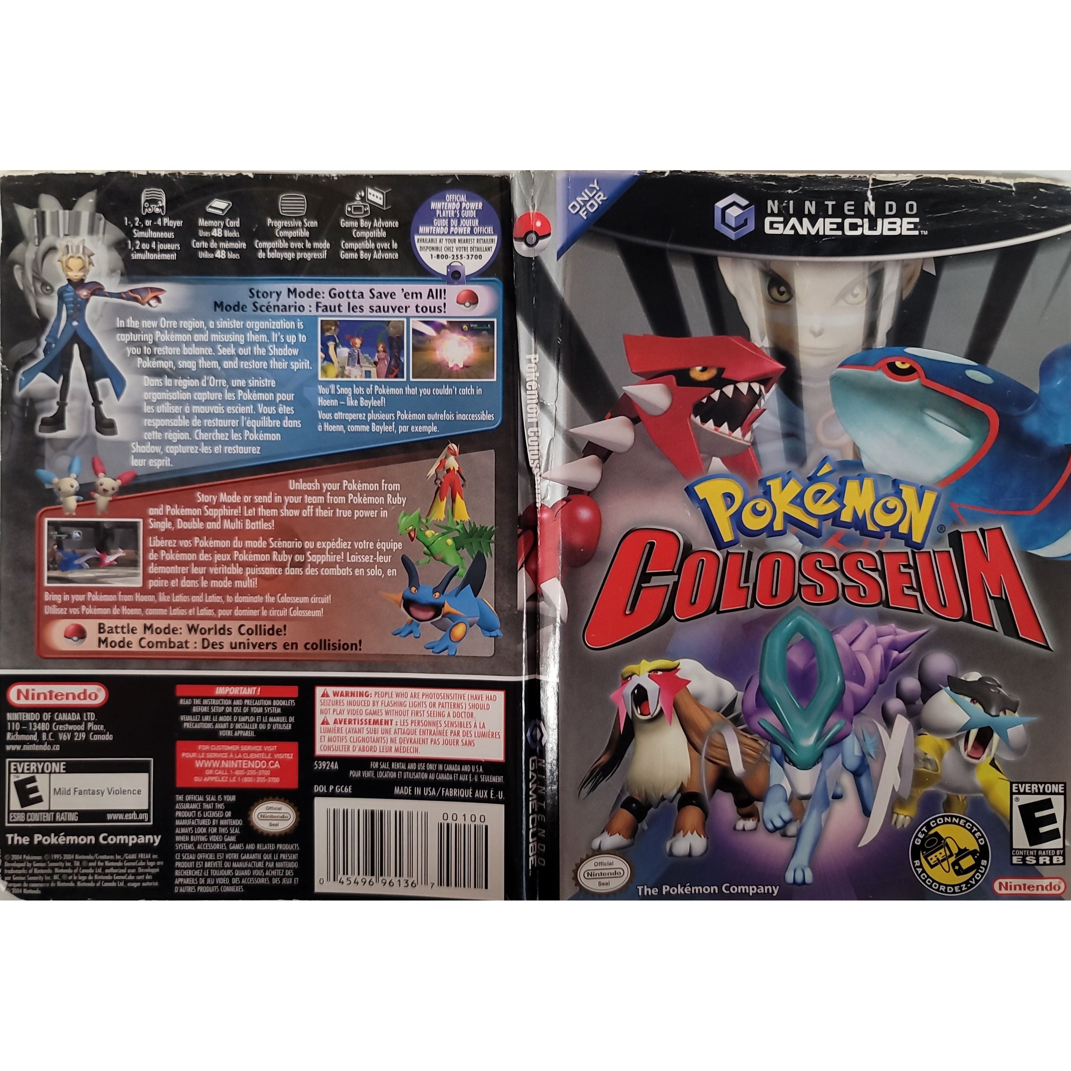 GameCube - Pokemon Colosseum (Damaged Cover)