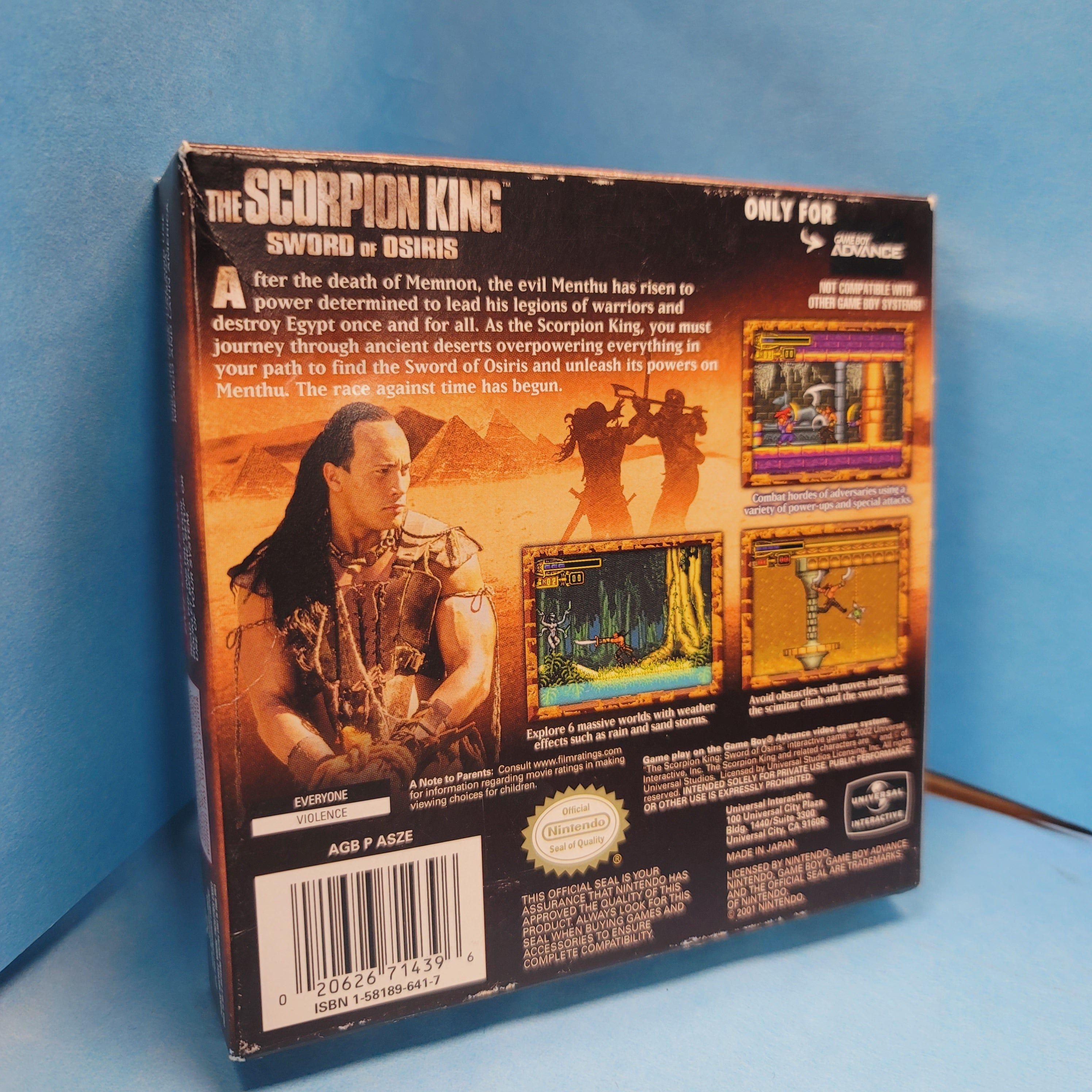 GBA - The Scorpion King Sword of Osiris (Complete in Box / A / With Manual)