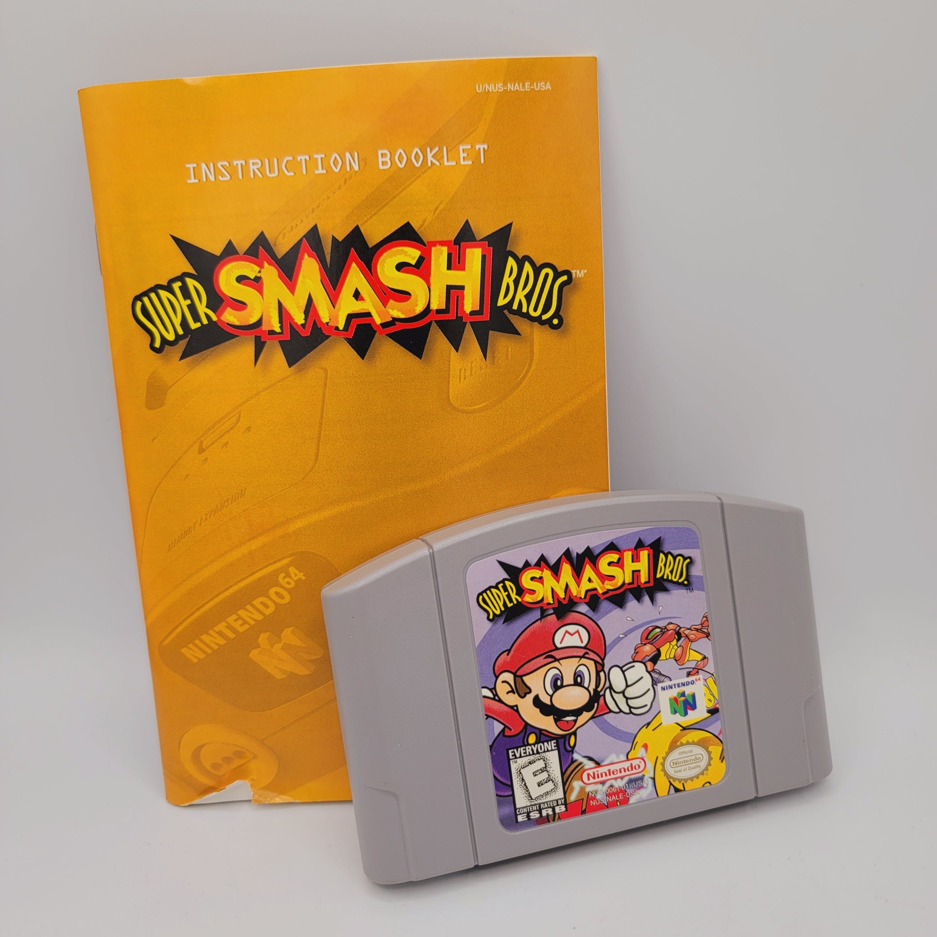 Super Smash Bros. for Nintendo 64 on sale W/Manual+