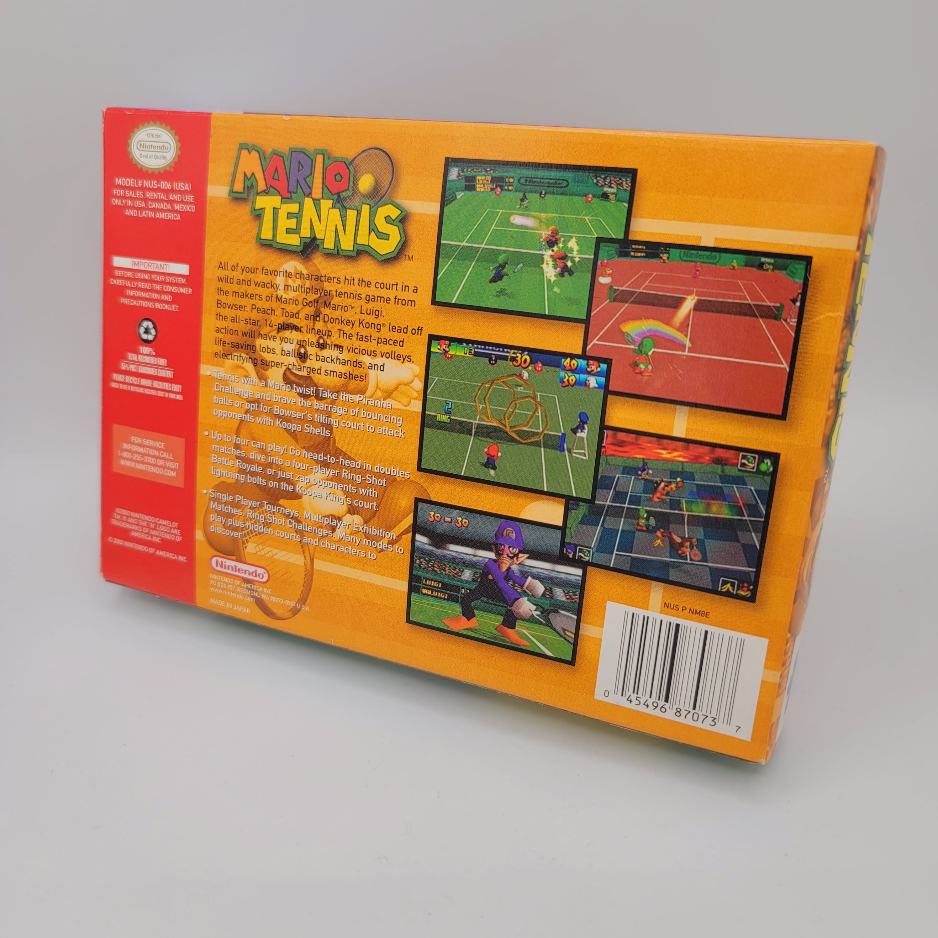 N64 - Mario Tennis (Complete in Box / A+ / With Manual)