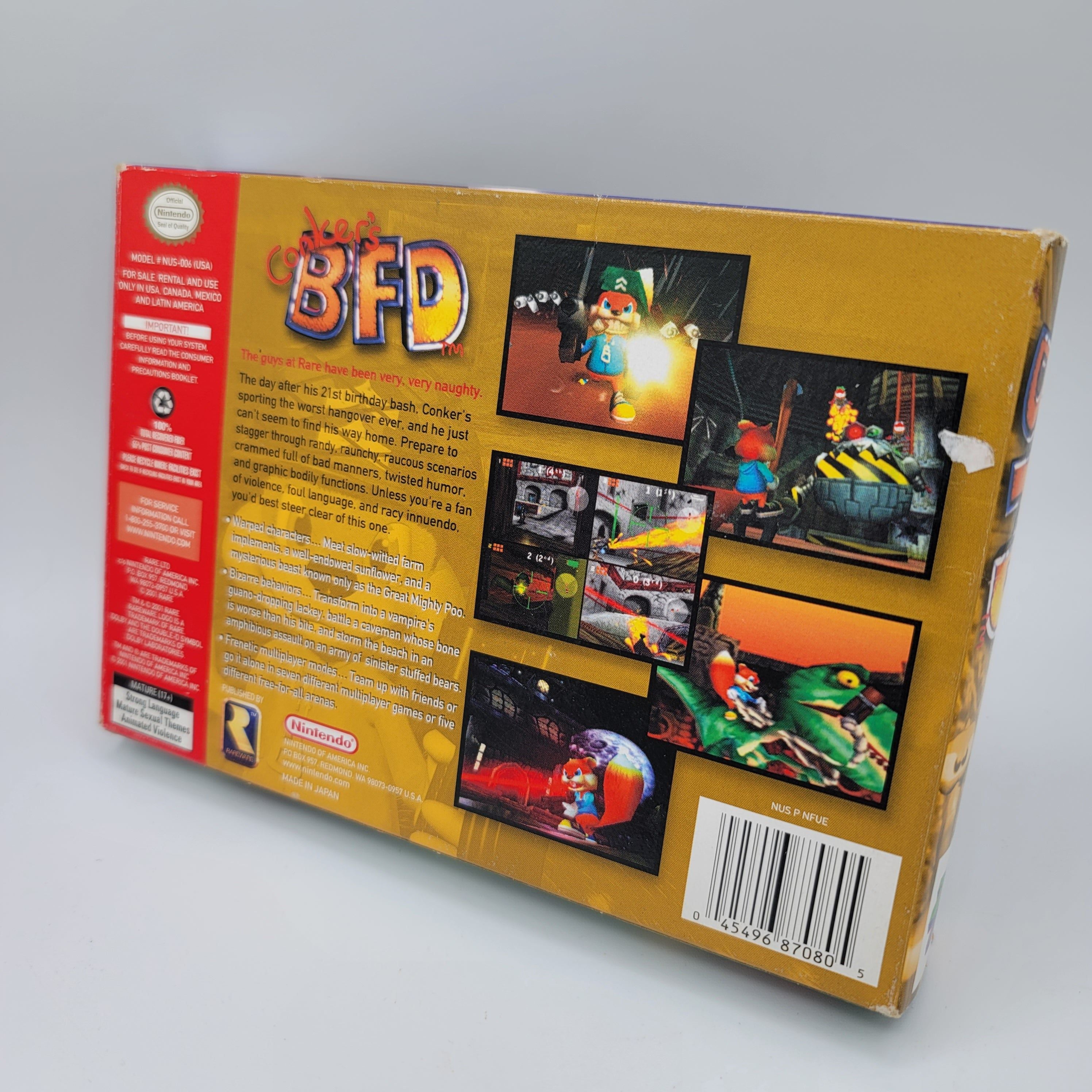 N64 - Conker's Bad Fur Day (Complete in Box / B+ / With Manual)