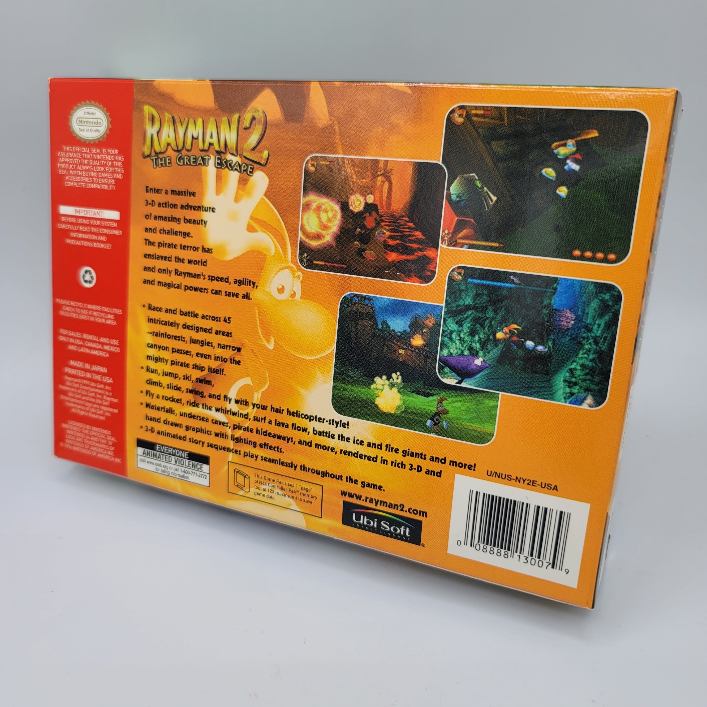 N64 - Rayman 2 The Great Escape (Complete in Box / A / With Manual)