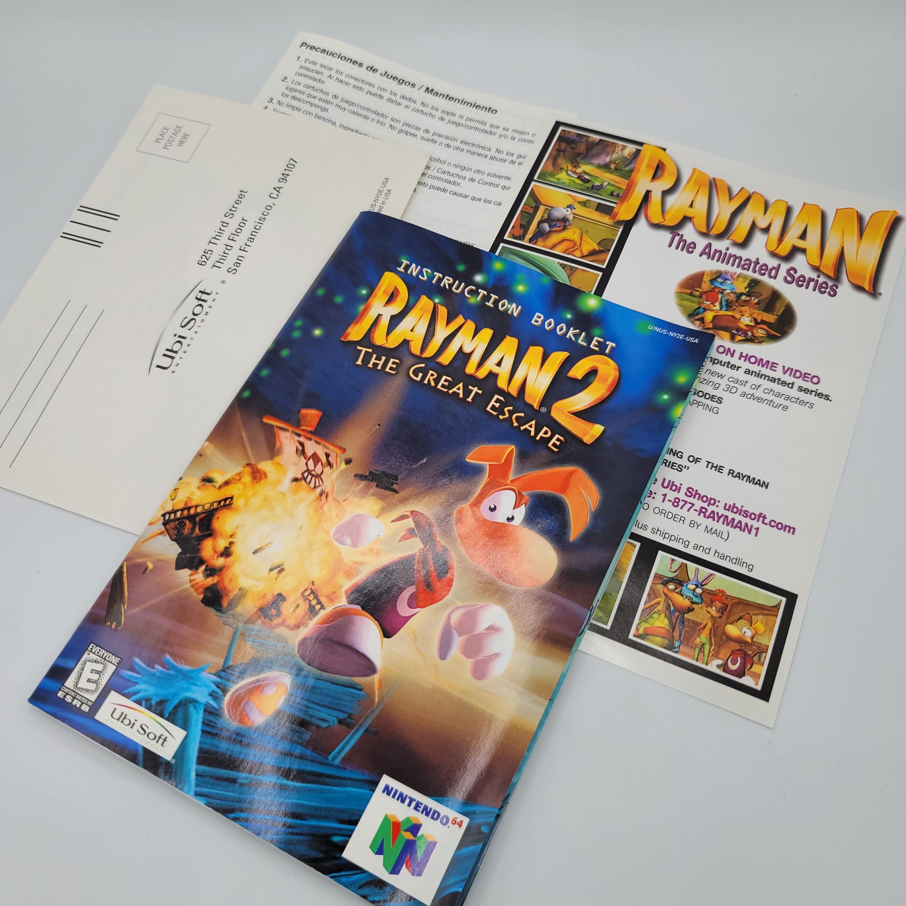 N64 - Rayman 2 The Great Escape (Complete in Box / A / With Manual)