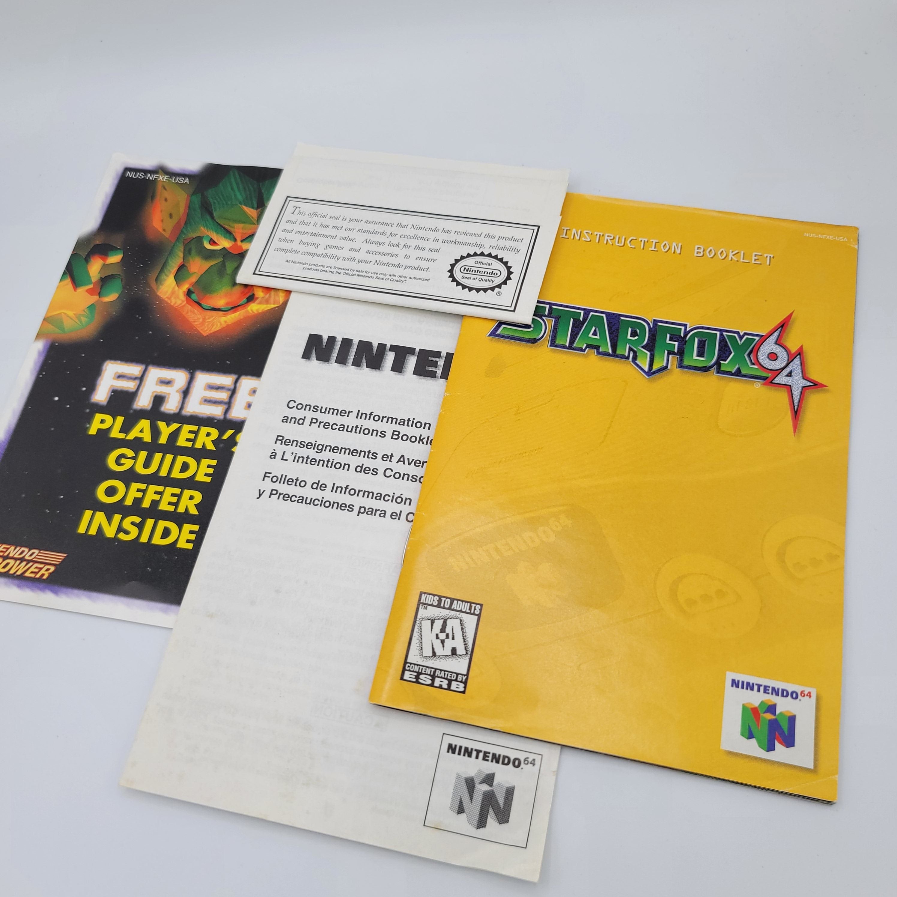 N64 - Star Fox 64 (Complete in Box / A- / With Manual & Rumble Pak)