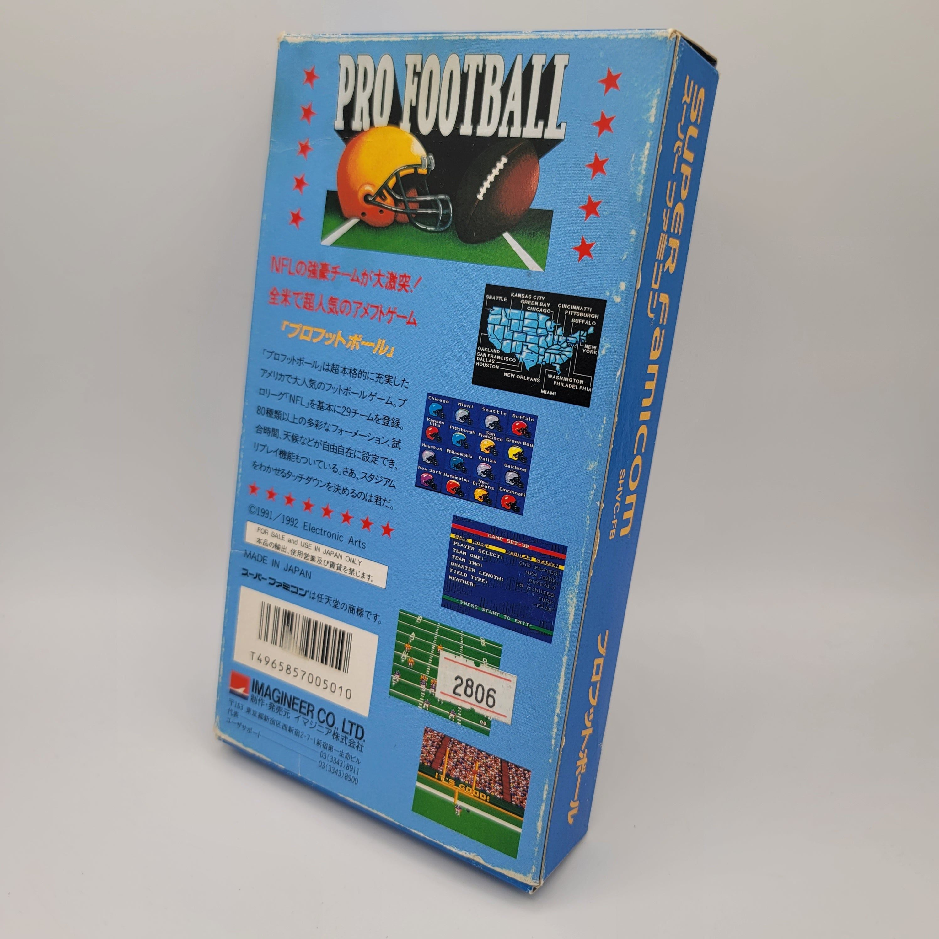 Super Famicom - Pro Football (Complete in Box / With Manual)