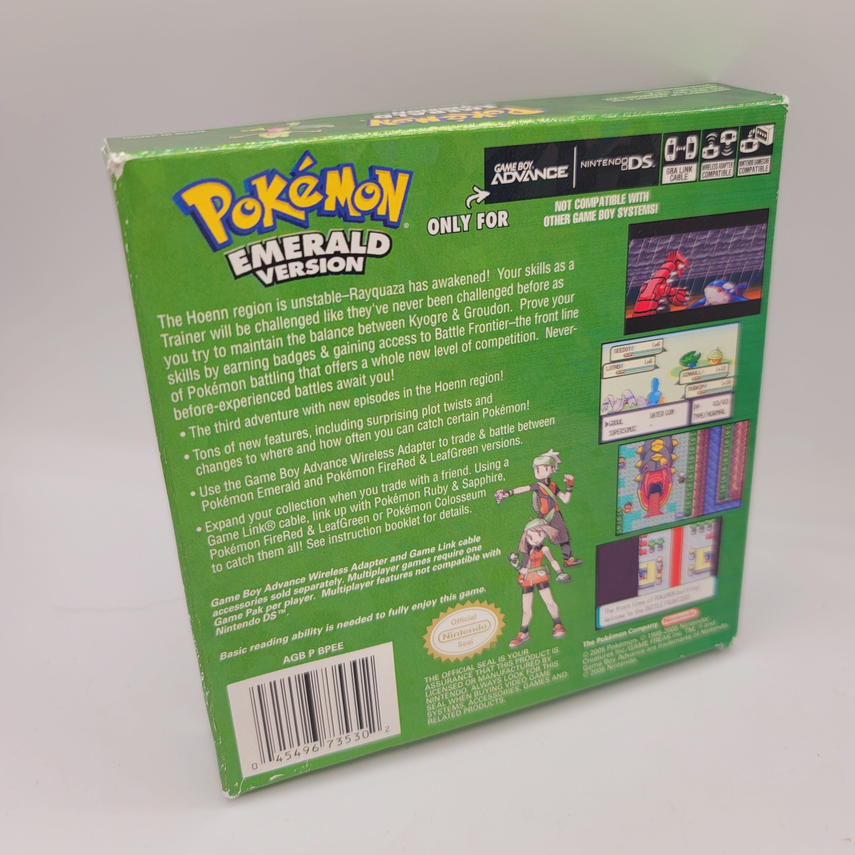 GBA - Pokemon Emerald (Complete in Box / B+ / With Faded Manual)