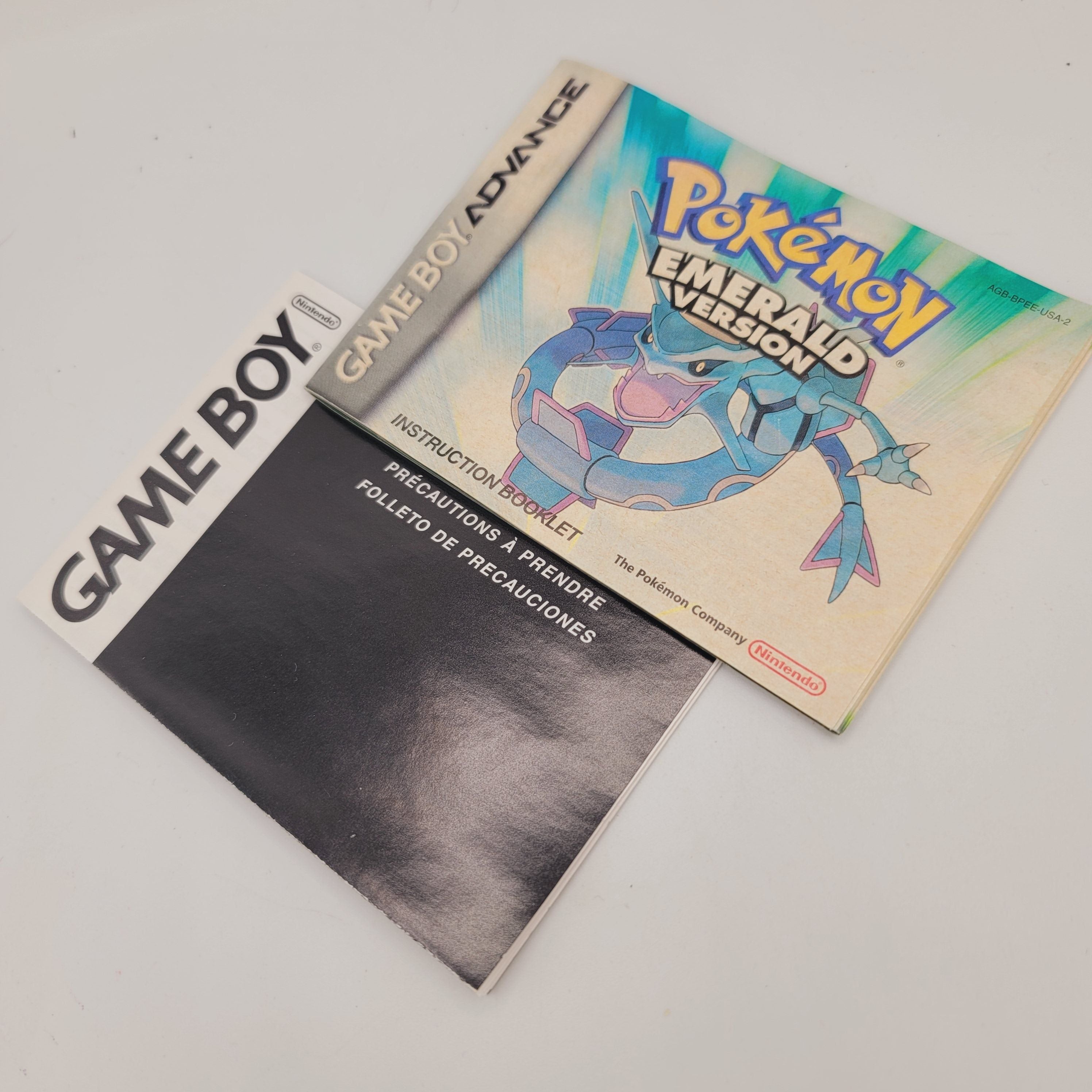 GBA - Pokémon Émeraude (Complet en Boite / A- / Avec Manuel)