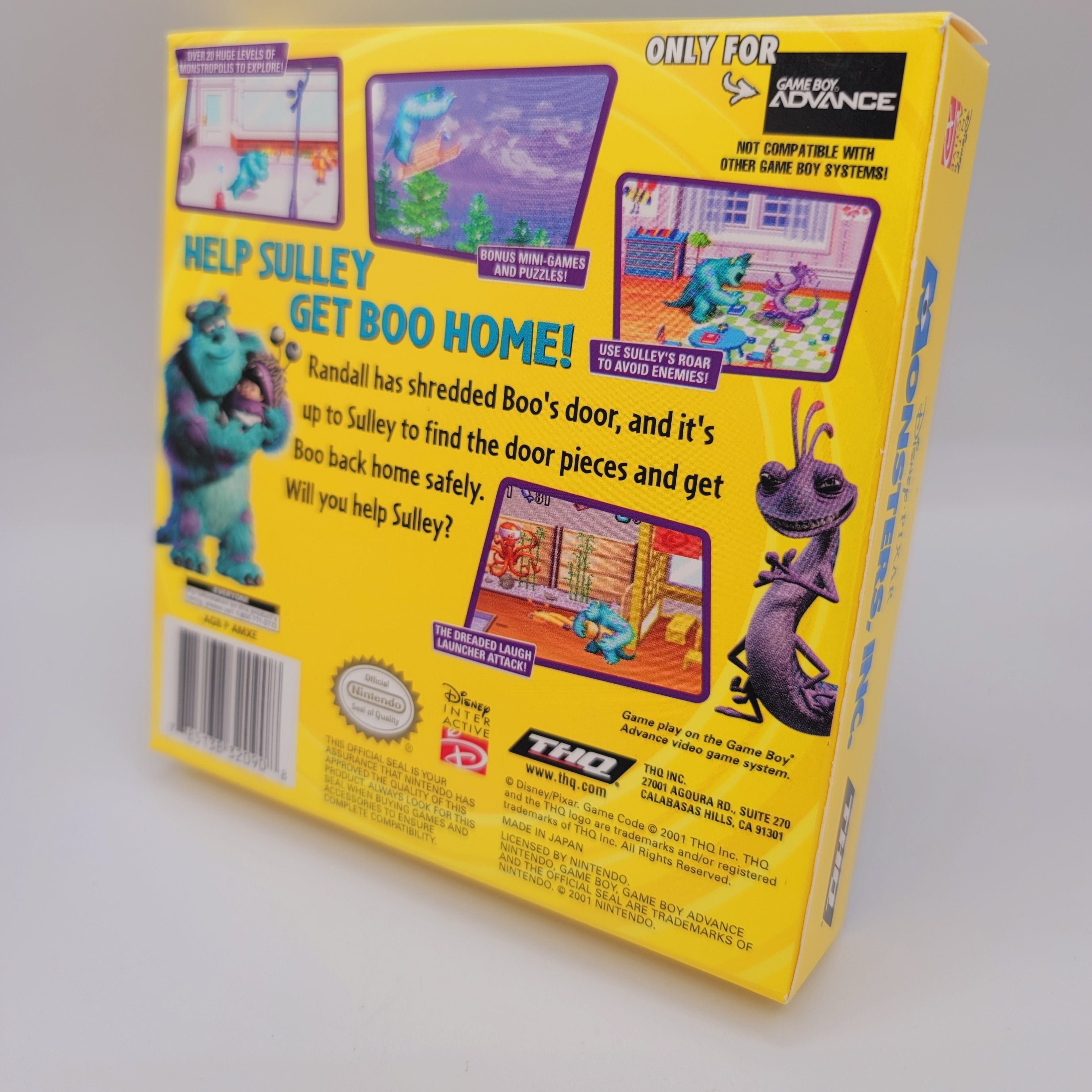 GBA - Monsters Inc (Complete in Box / A+ / With Manual)