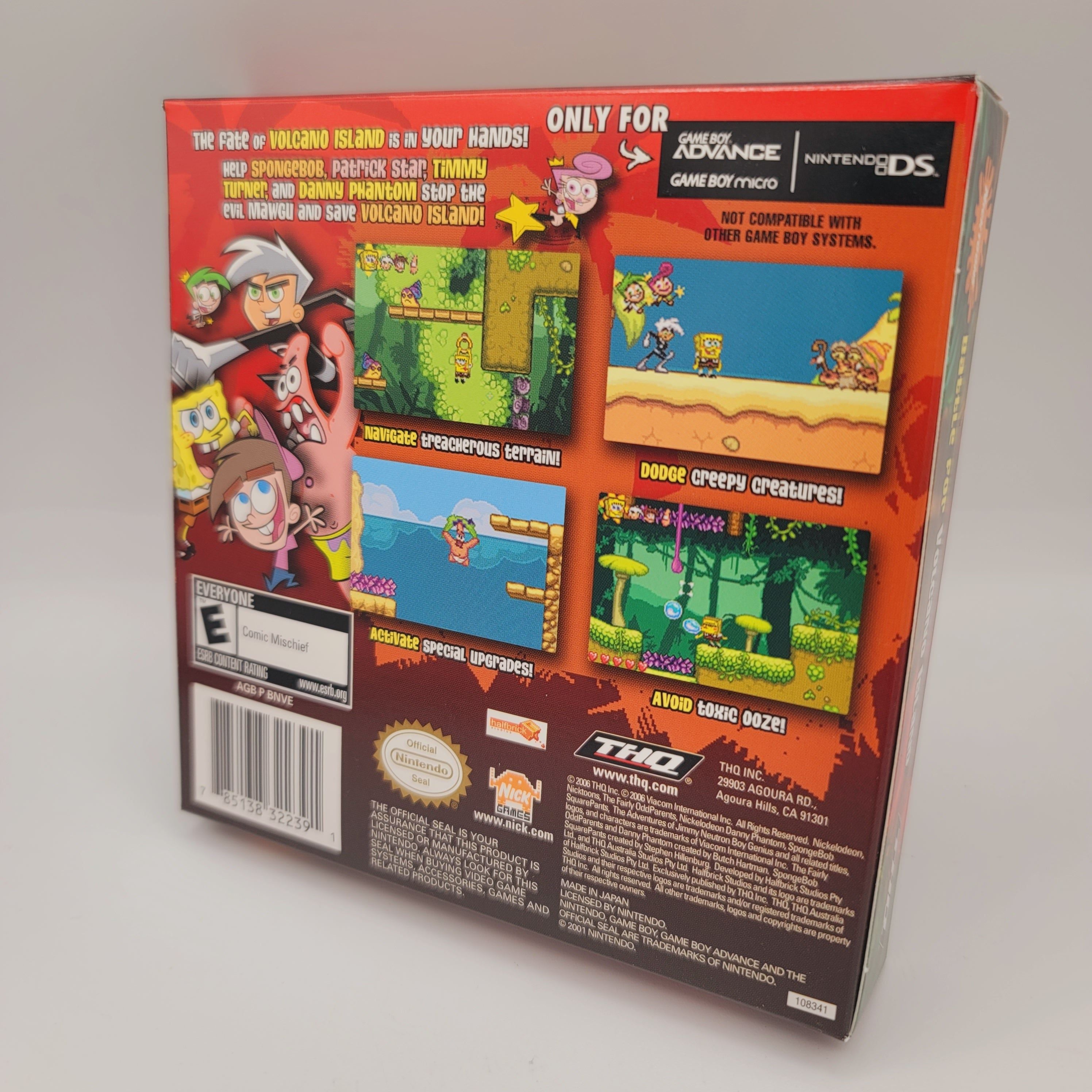 GBA - Nicktoons Battle for Volcano Island (Complete in Box / A+ / With Manual)