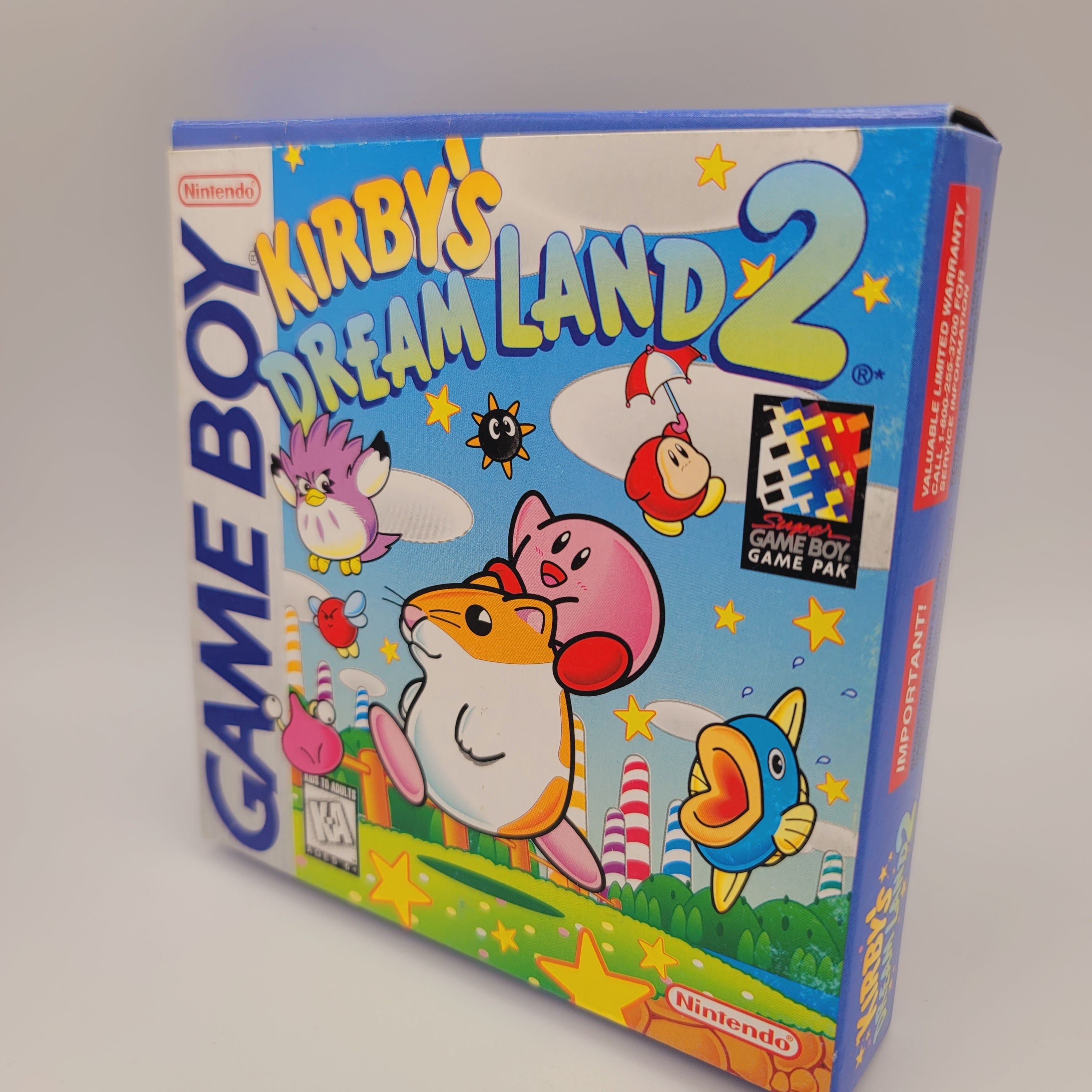 GB - Kirby's Dream Land 2 (Complete in Box / A- / With Manual)