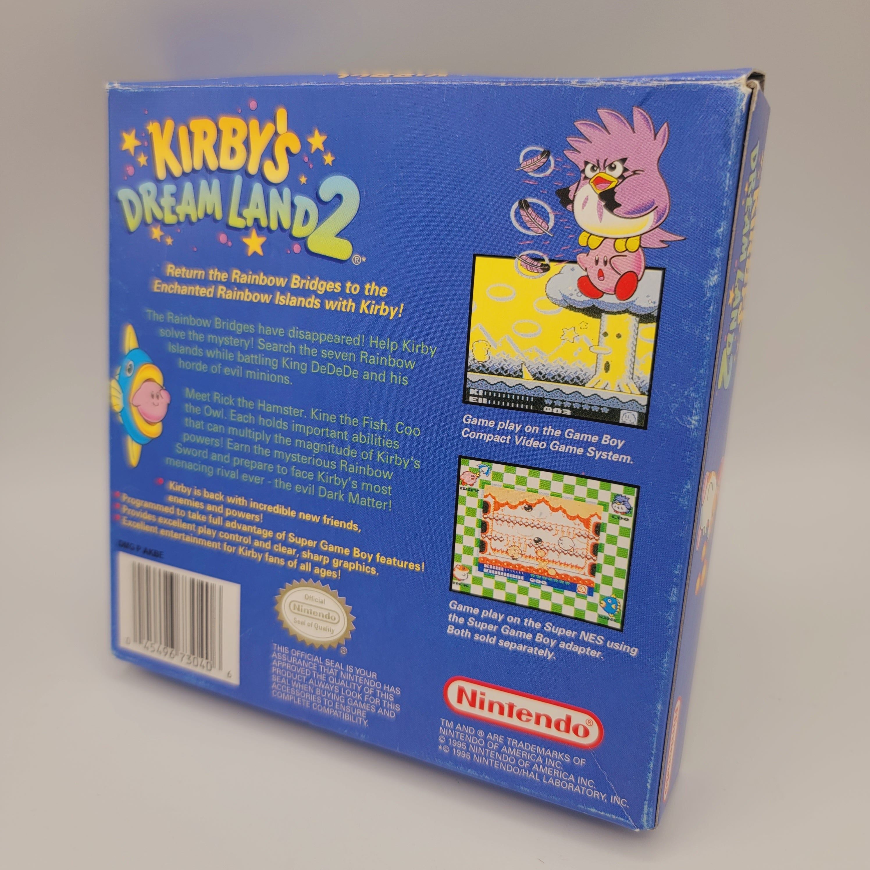 GB - Kirby's Dream Land 2 (Complete in Box / A- / With Manual)