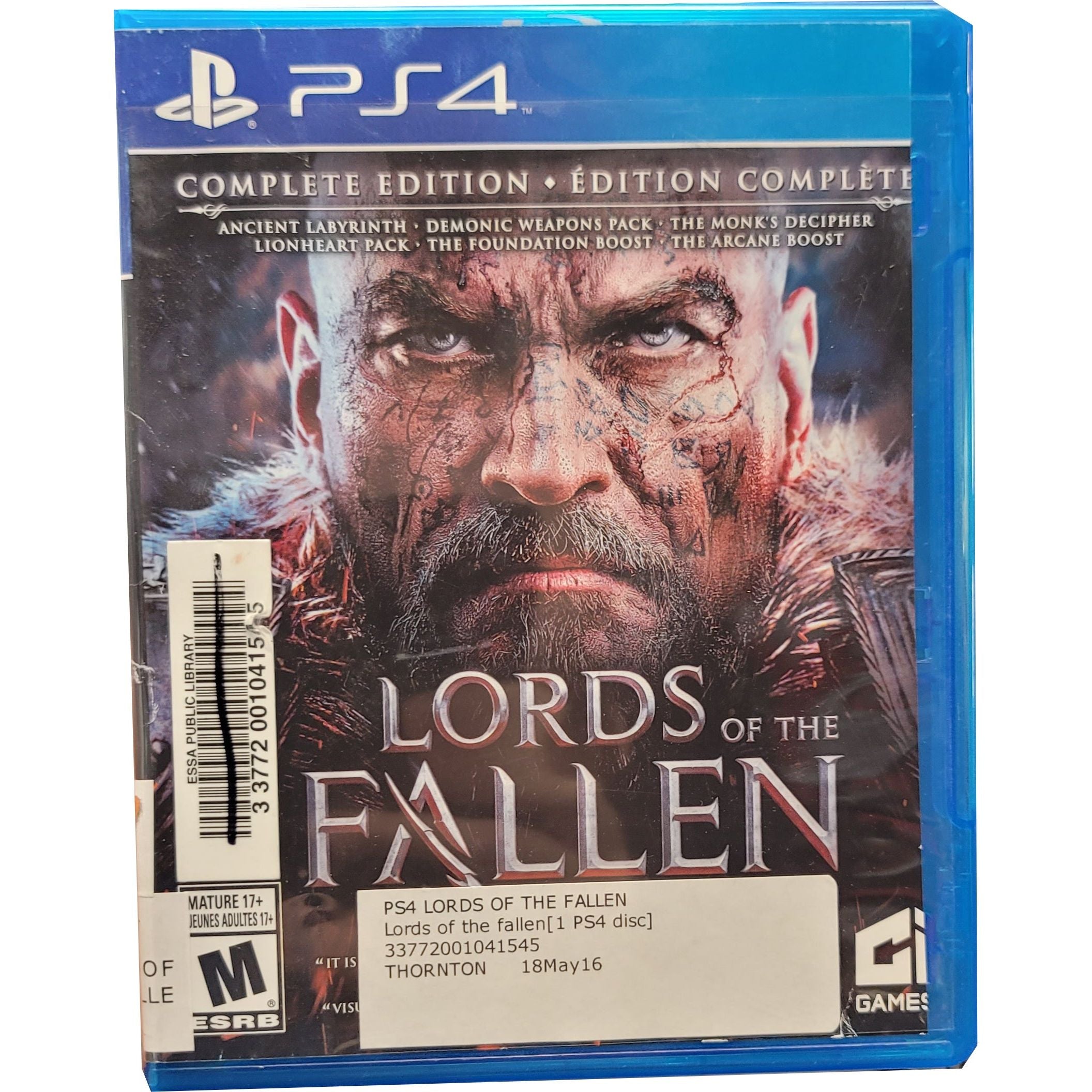 PS4 - Lords of the Fallen Complete Edition (Damaged Cover)