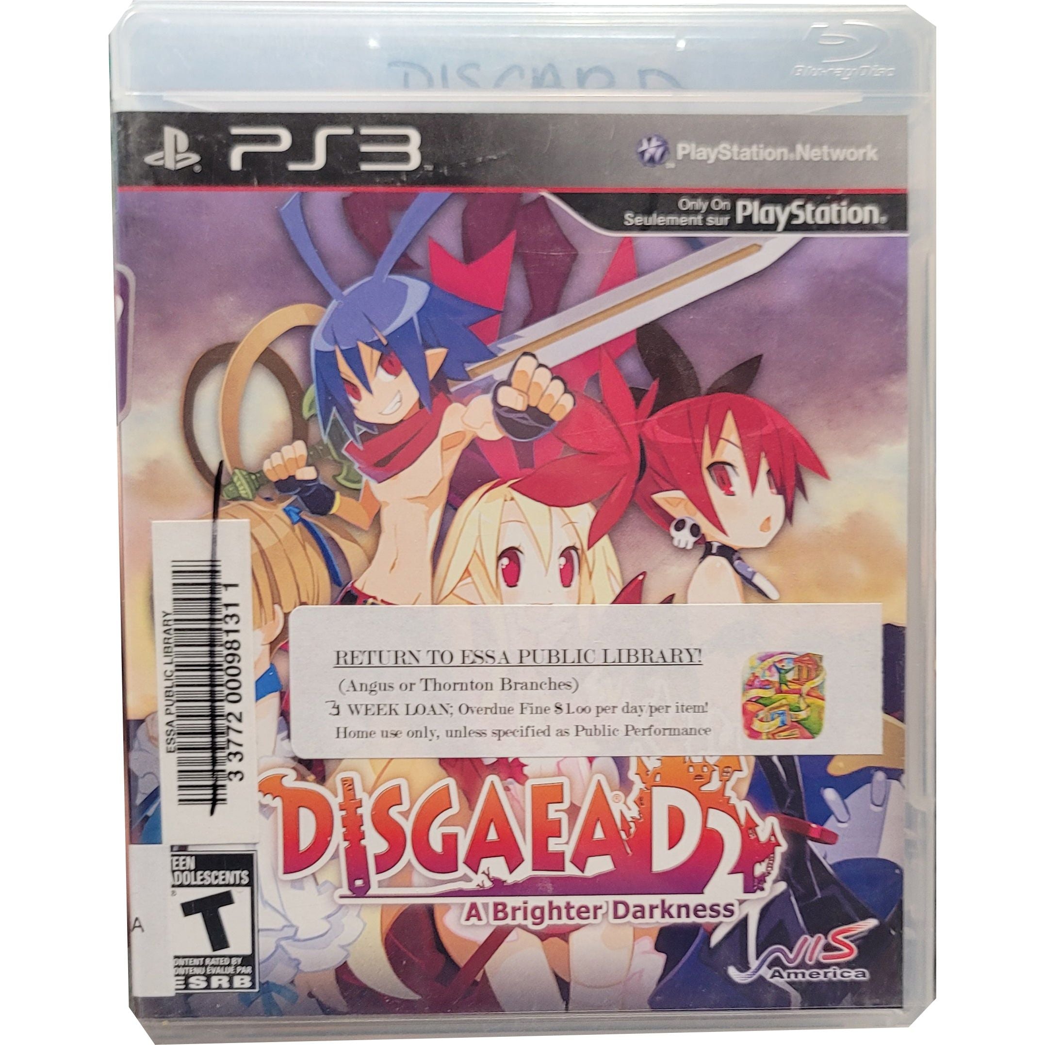 PS3 - Disgaea D2 A Brighter Darkness (Damaged Cover)