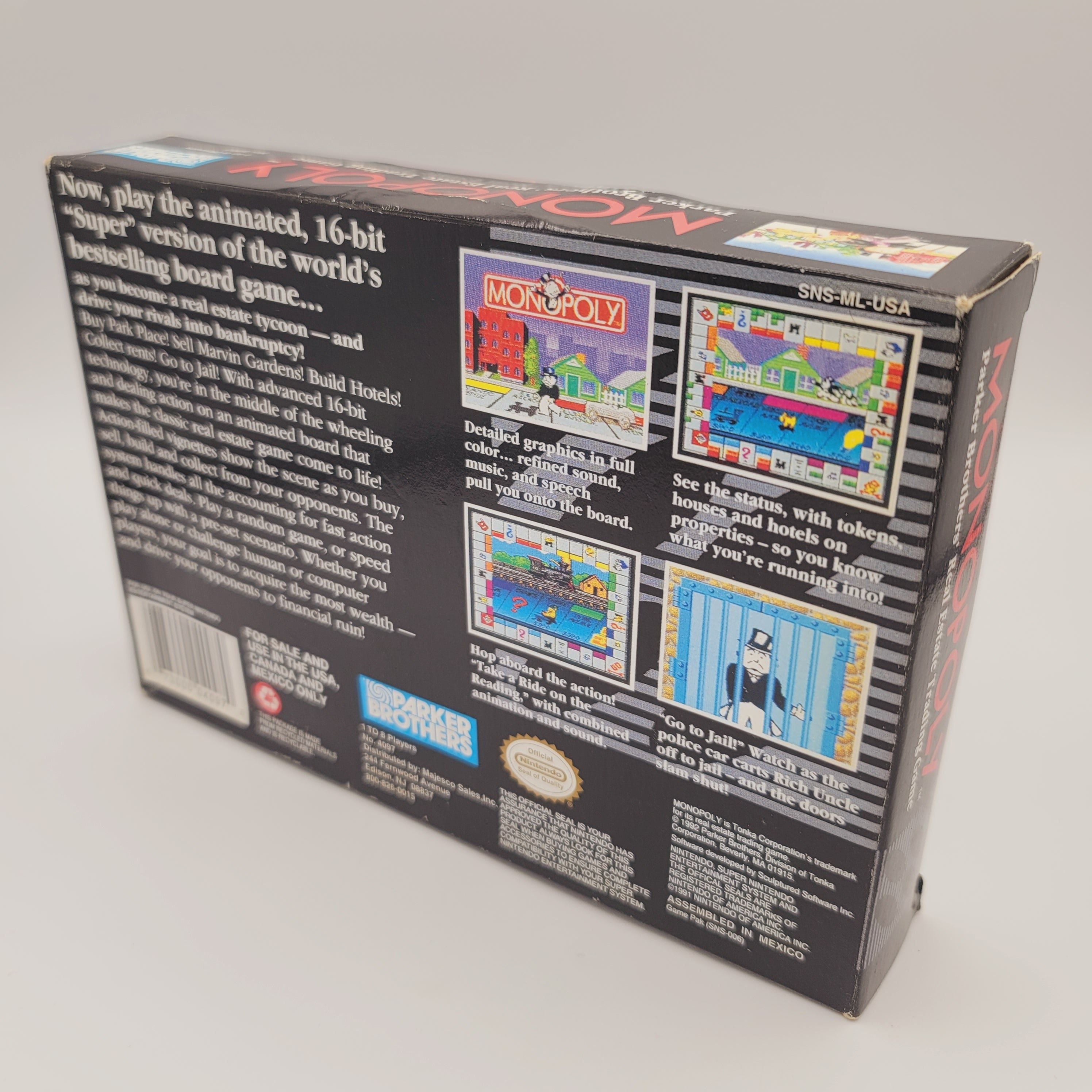 SNES - Monopoly (Complete in Box / B+ / With Manual)