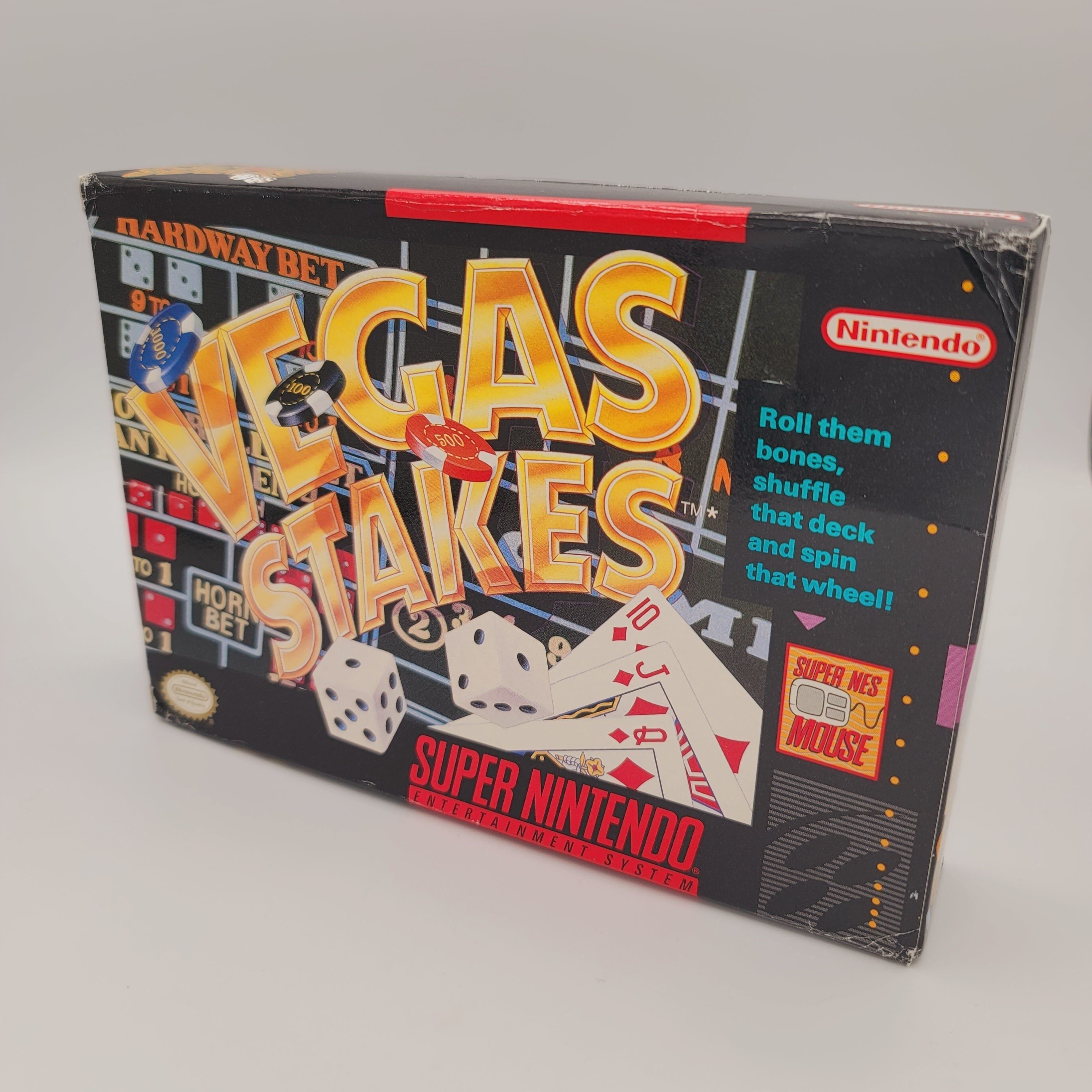 SNES - Vegas Stakes (complet dans la boîte)