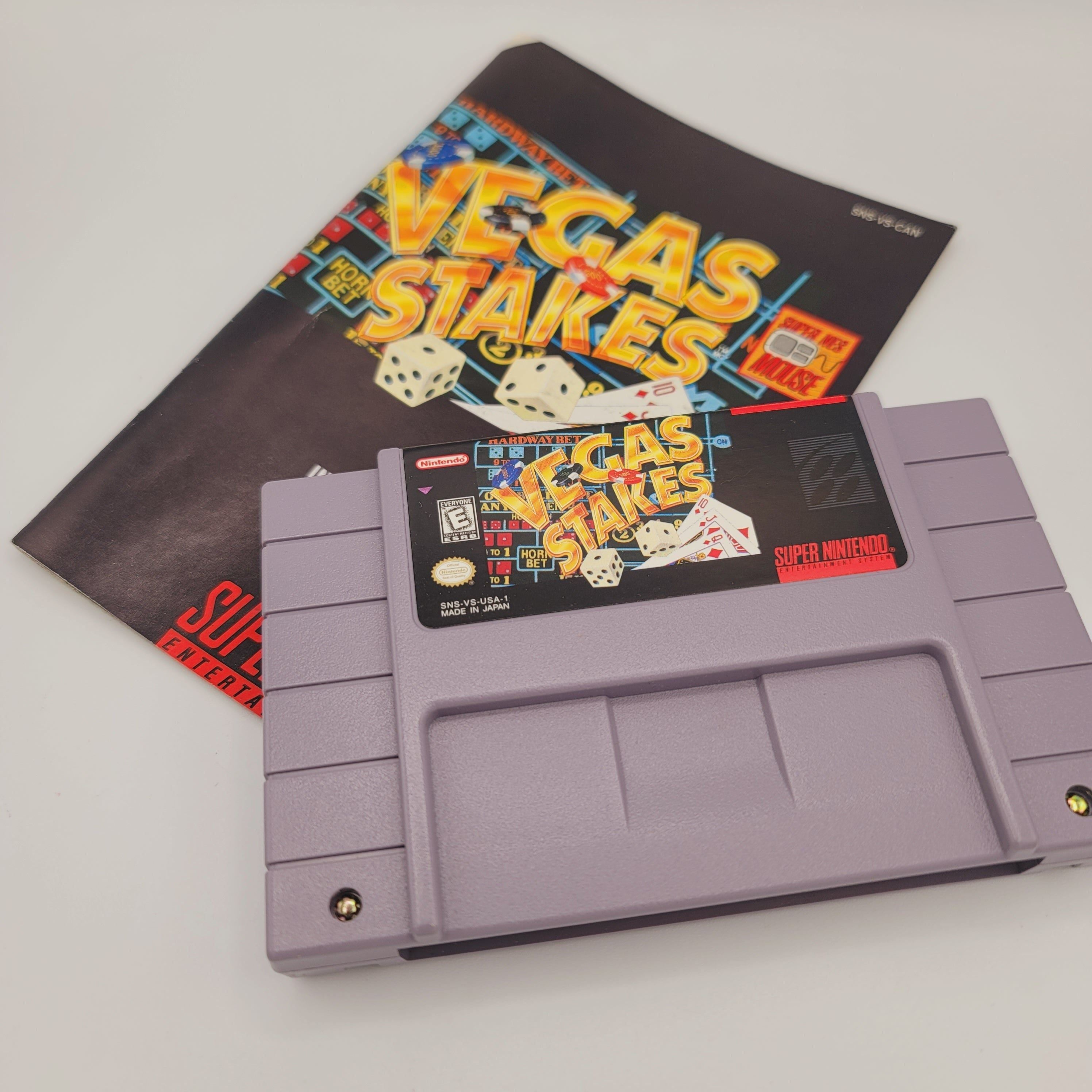 SNES - Vegas Stakes (complet dans la boîte)