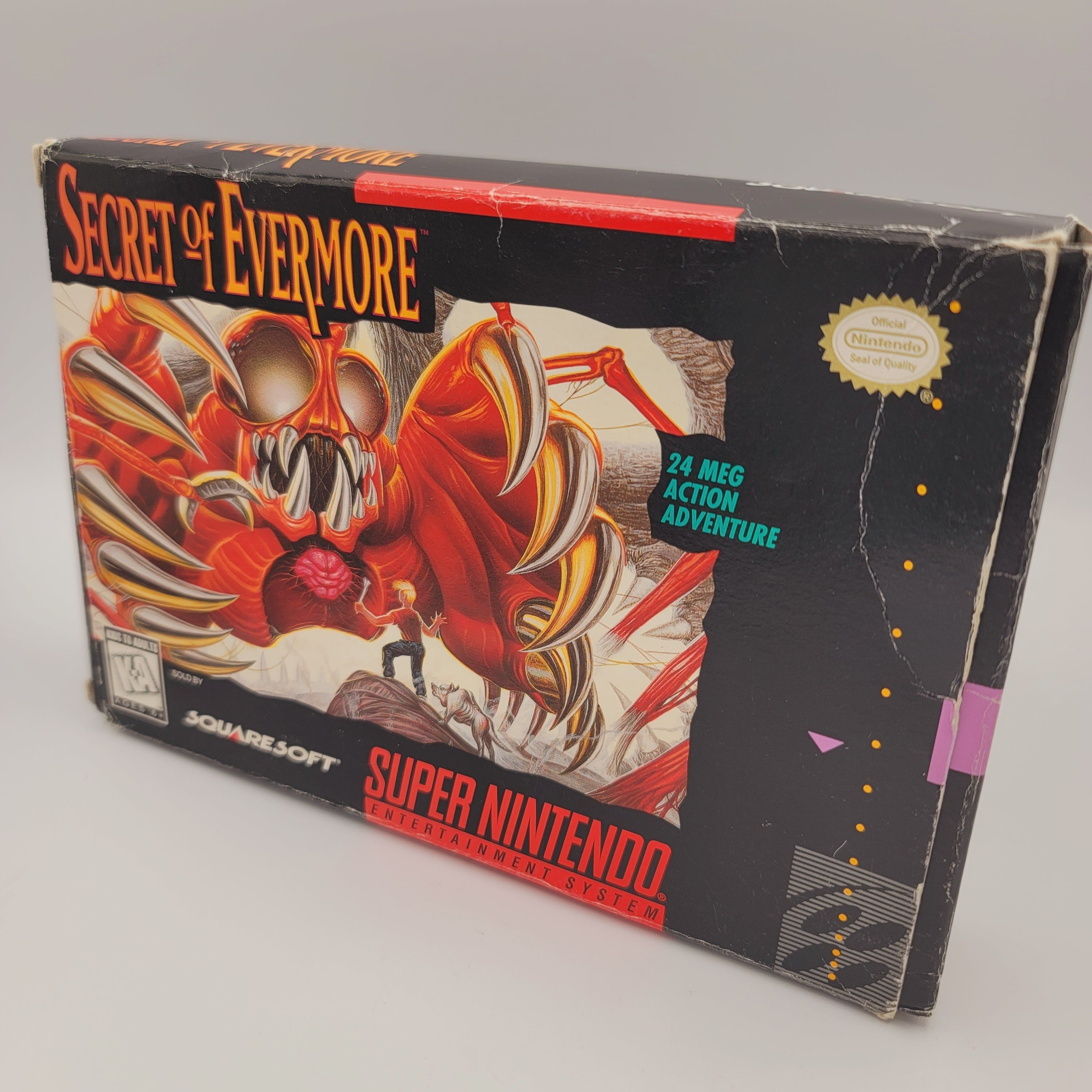 SNES - Secret of Evermore (Complete in Box / B / With Manual)