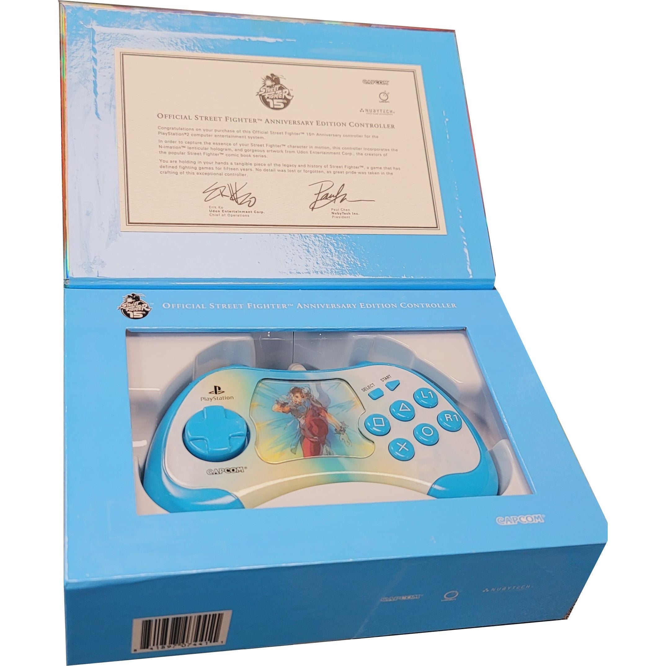 Official Street Fighter 15th Anniversary Edition Controller for PS2 - Chun Li