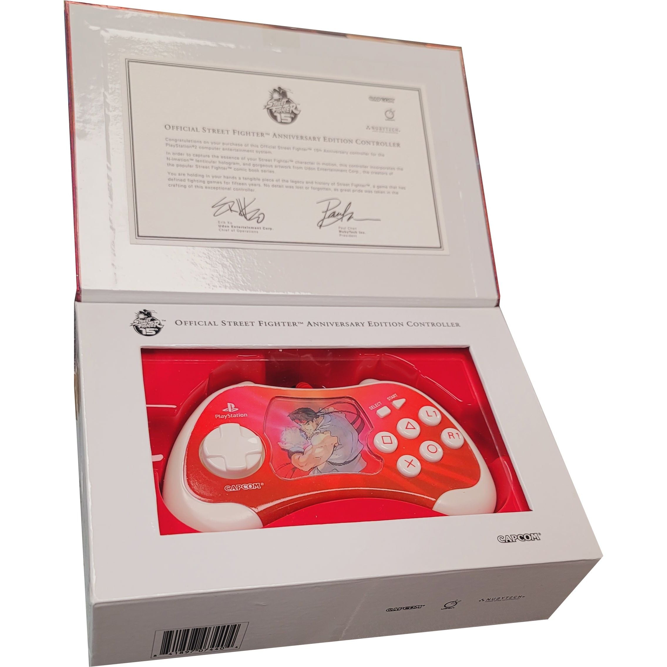 Official Street Fighter 15th Anniversary Edition Controller for PS2 - Ryu