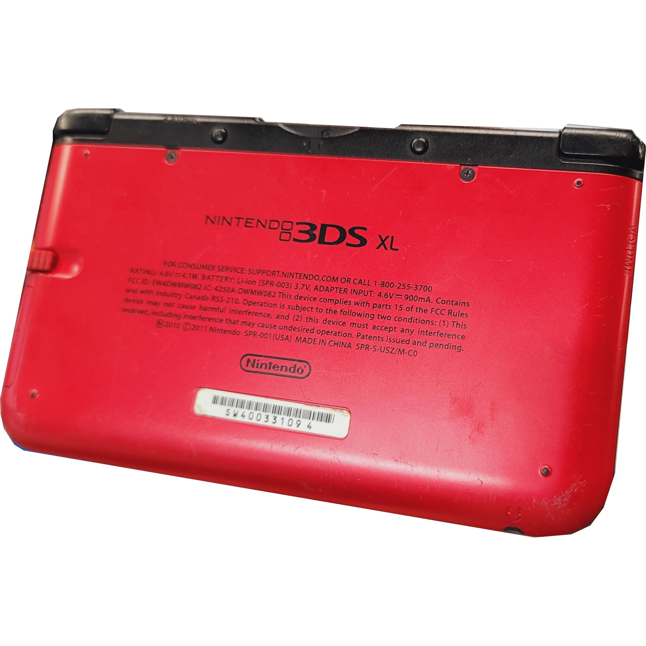 3DS XL System (Red / Reduced)