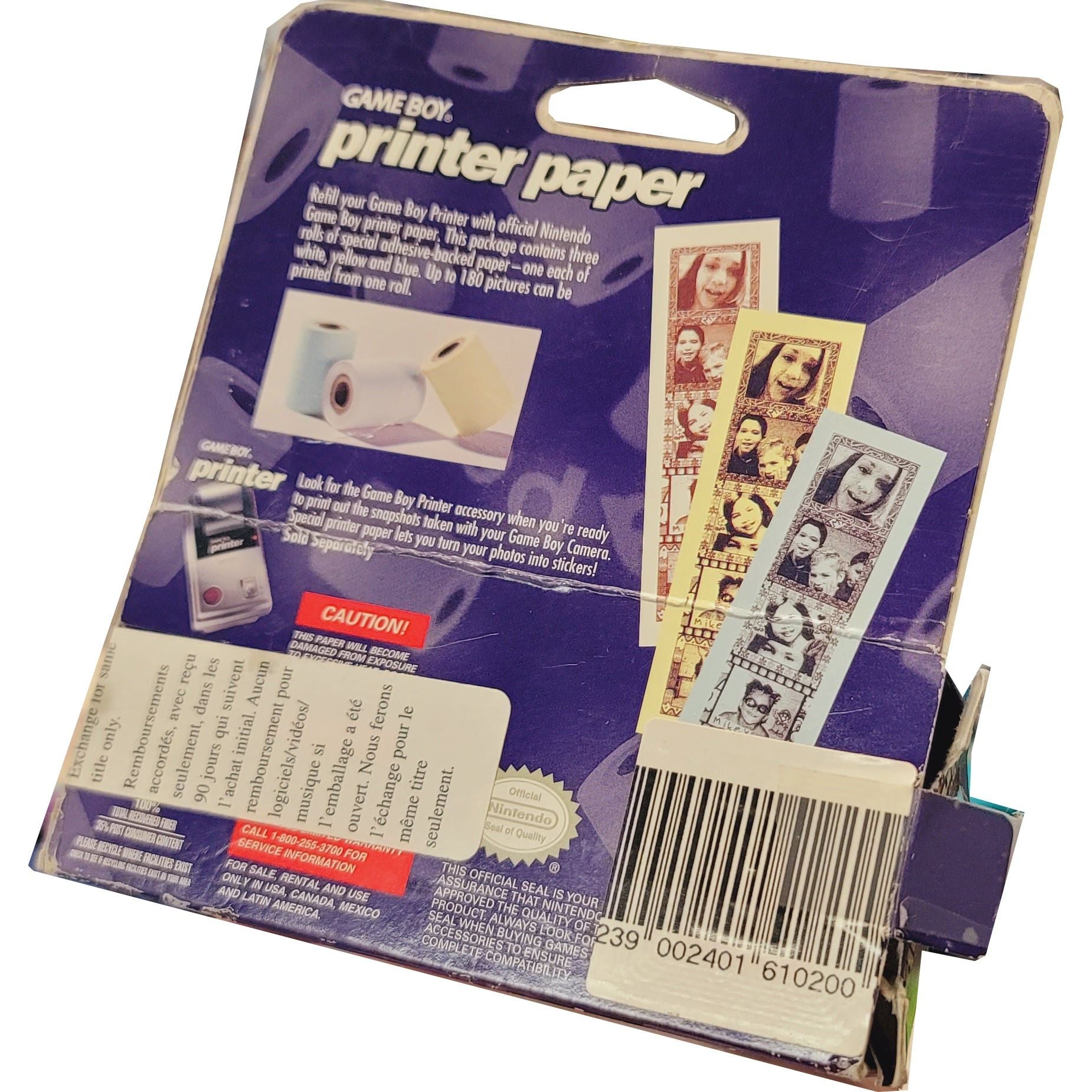 Game Boy Printer Paper (Complete in Box / Worn)