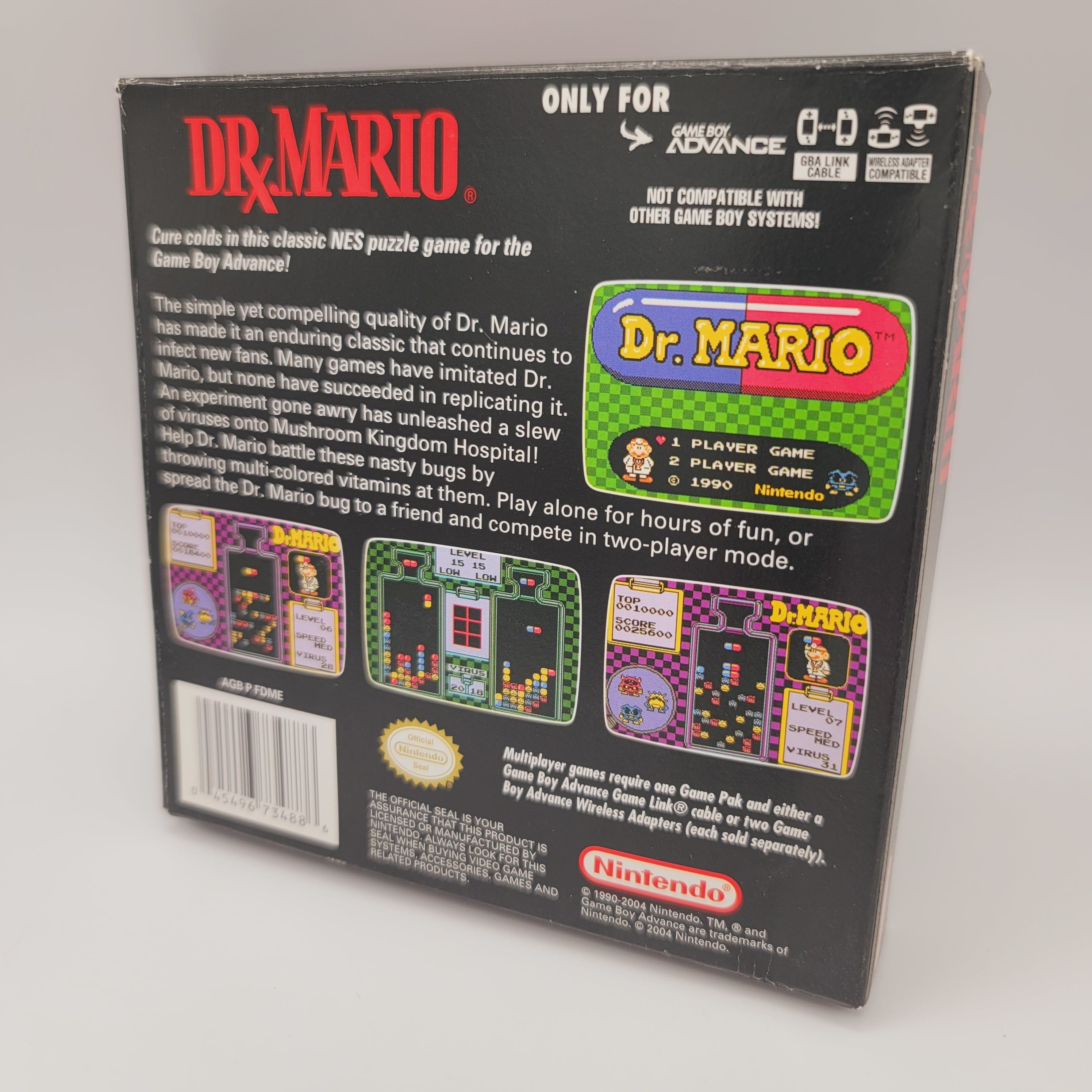 GBA - Classic Nes Series Dr. Mario (Complete in Box / A- / With Manual)