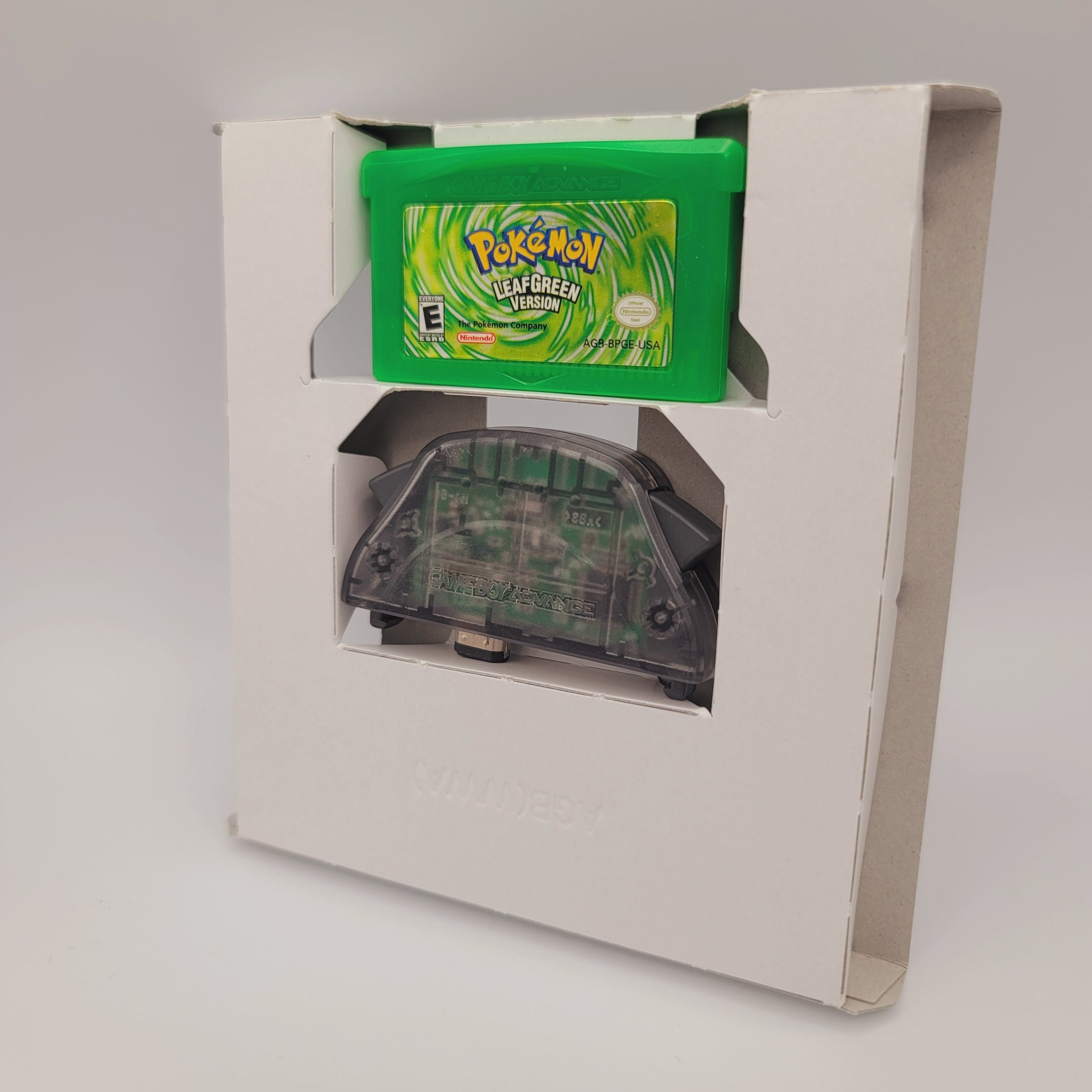 GBA - Pokemon Leaf Green (Complet dans la boîte avec adaptateur sans fil)