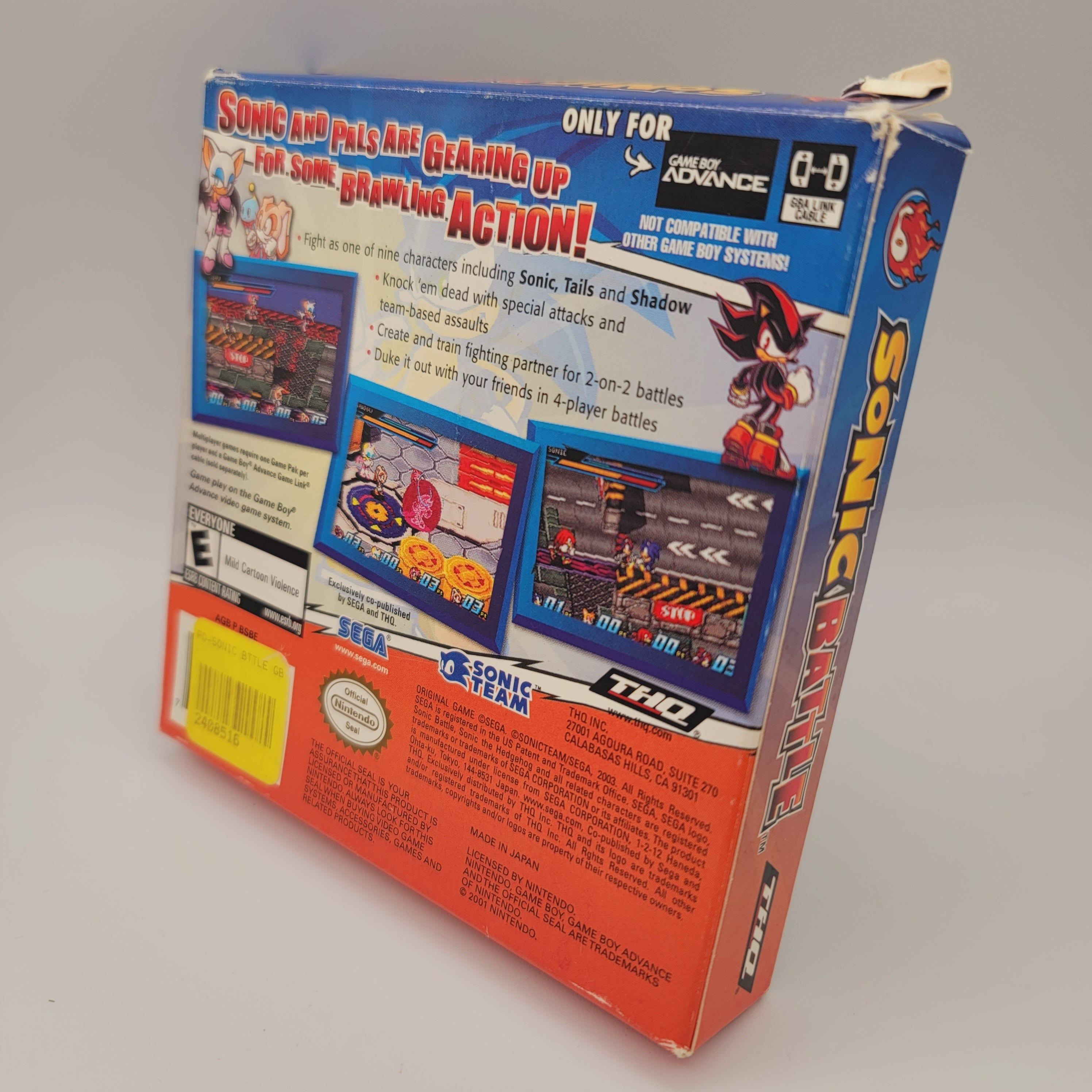 GBA - Sonic Battle (Complete in Box / C+ / With Manual)