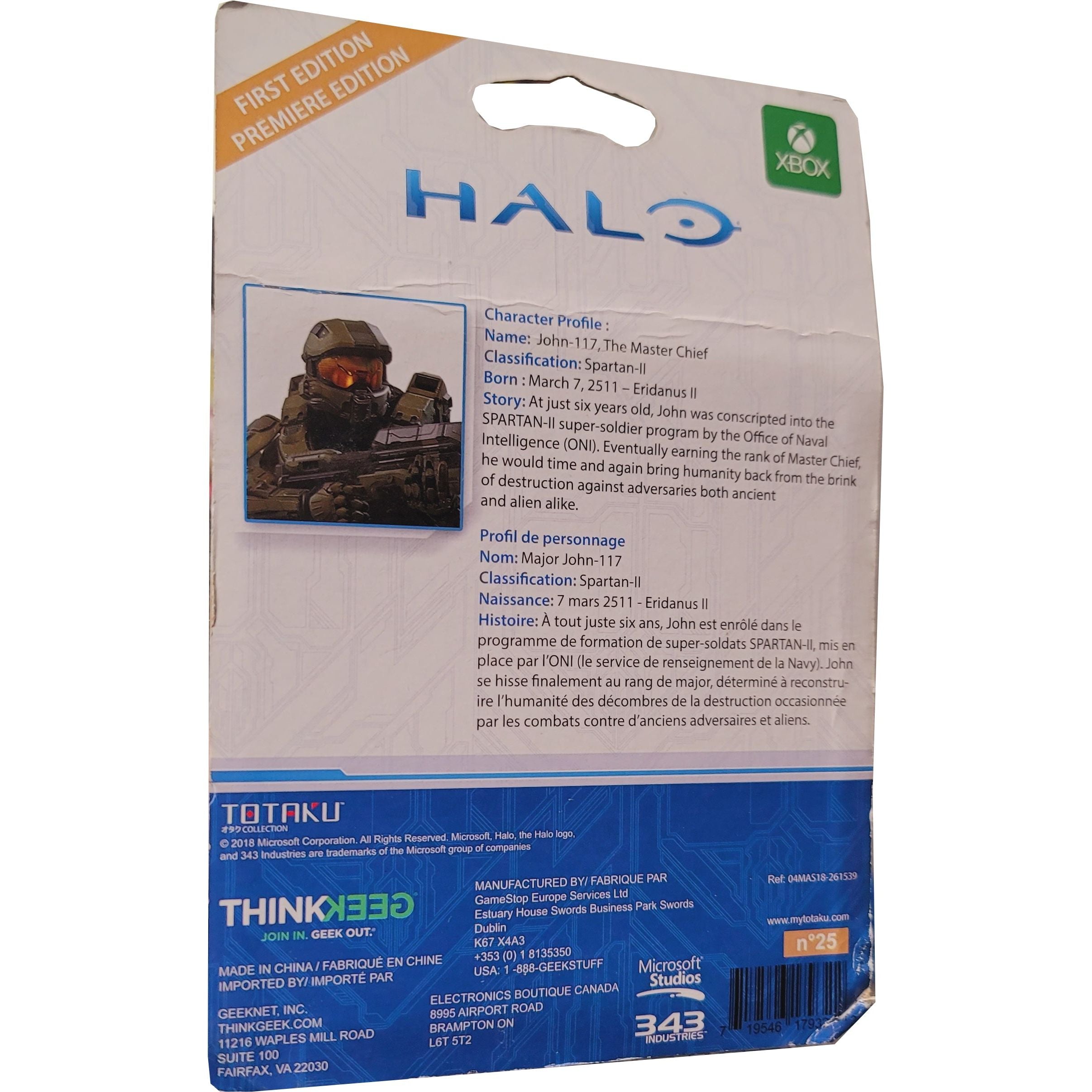 TOTAKU Master Chief Figure - Worn Box