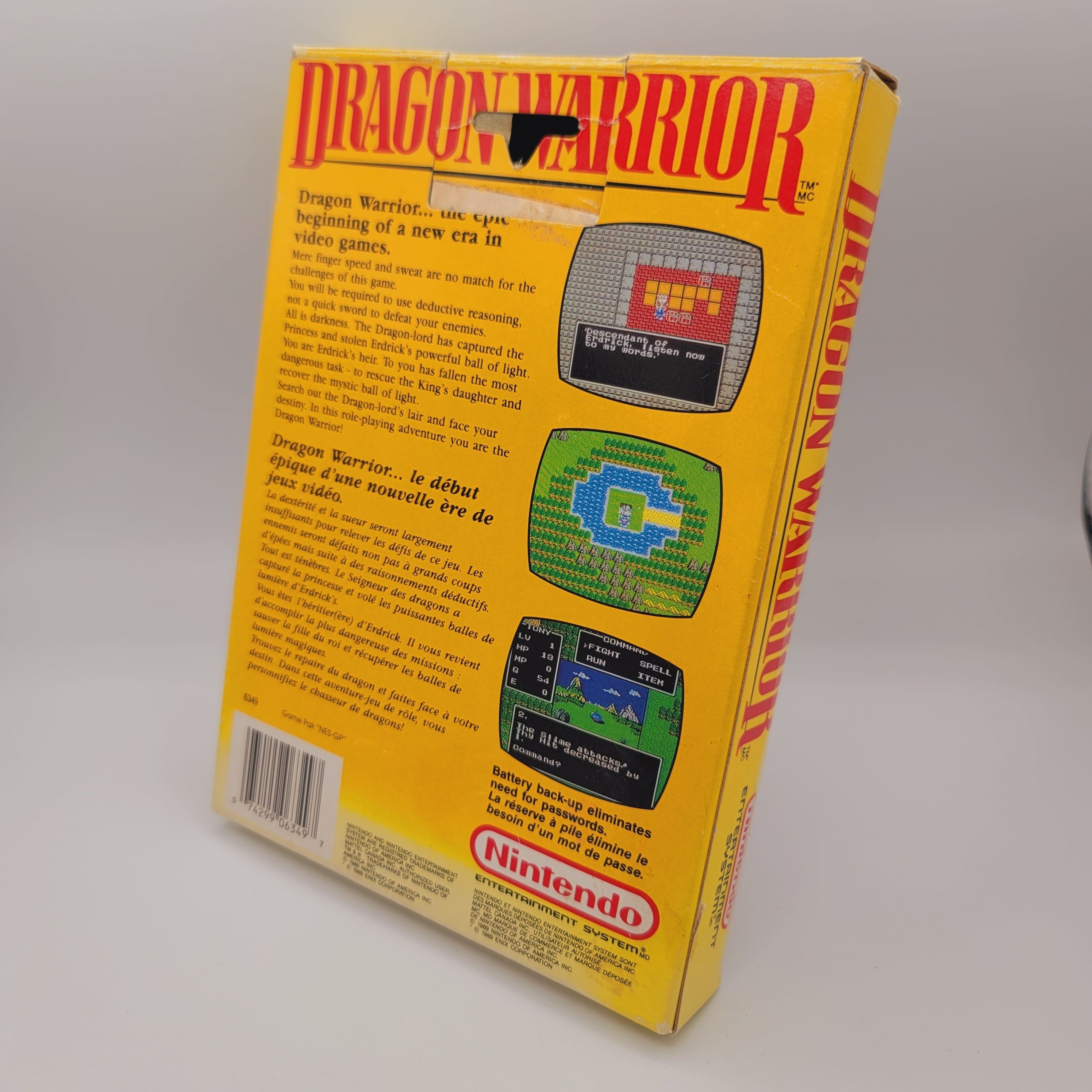 NES - Dragon Warrior (complet en boîte)