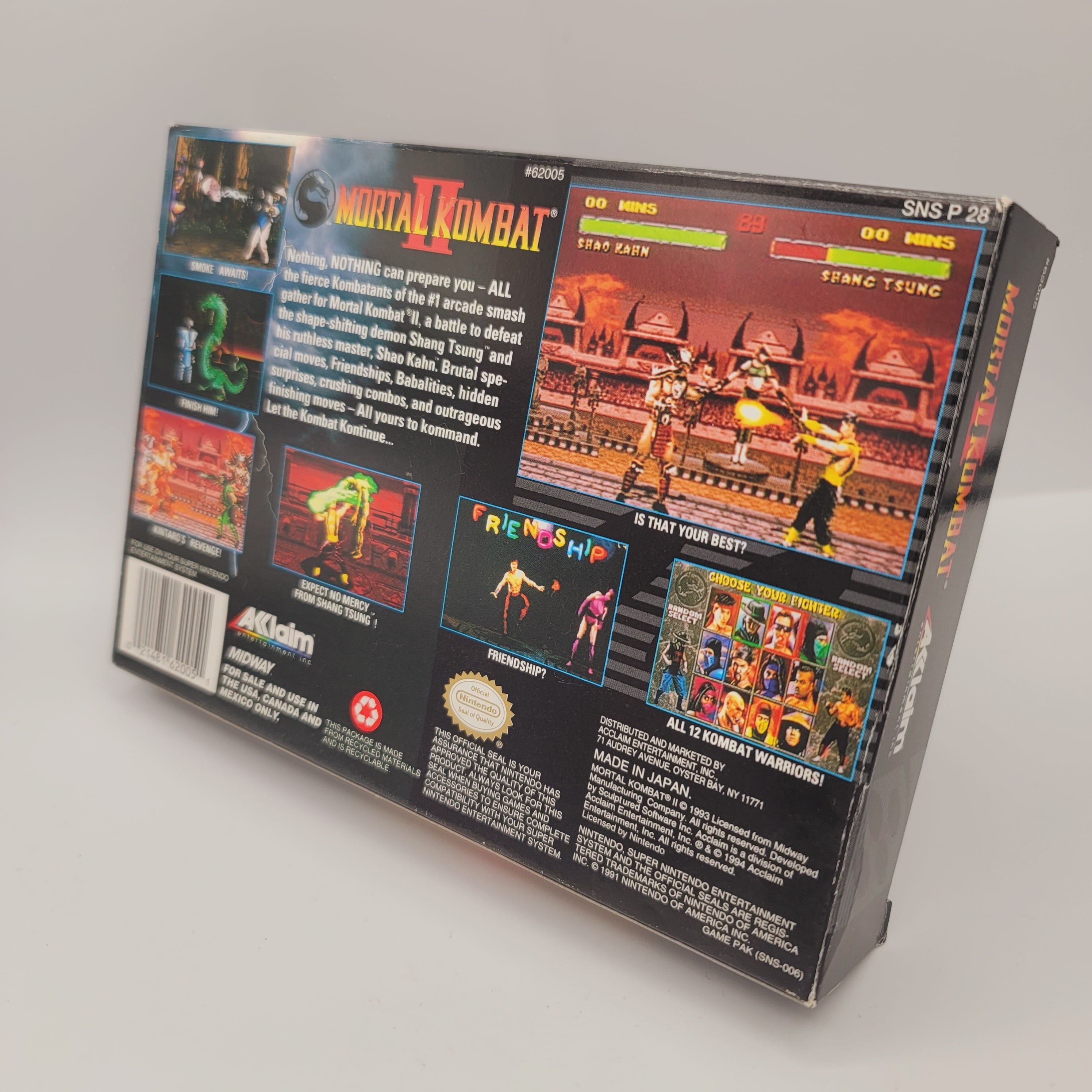 SNES - Mortal Kombat II (Complete in Box / A / With Manual)