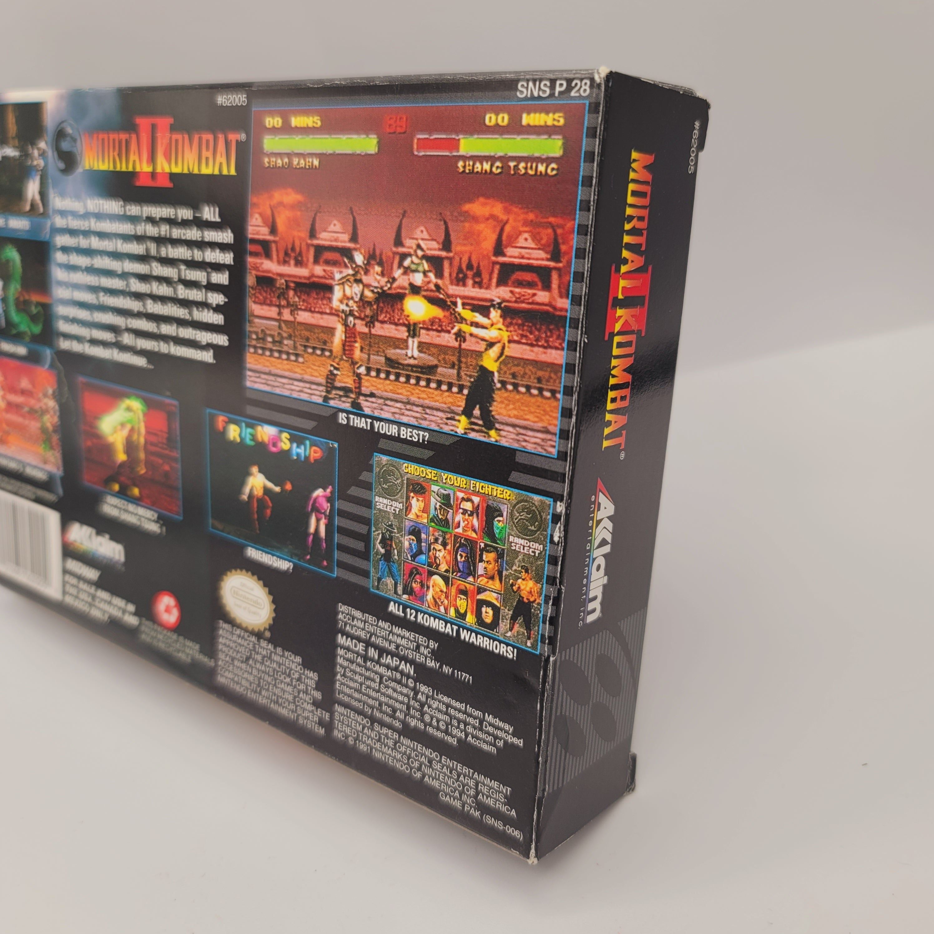 SNES - Mortal Kombat II (Complete in Box / A / With Manual)