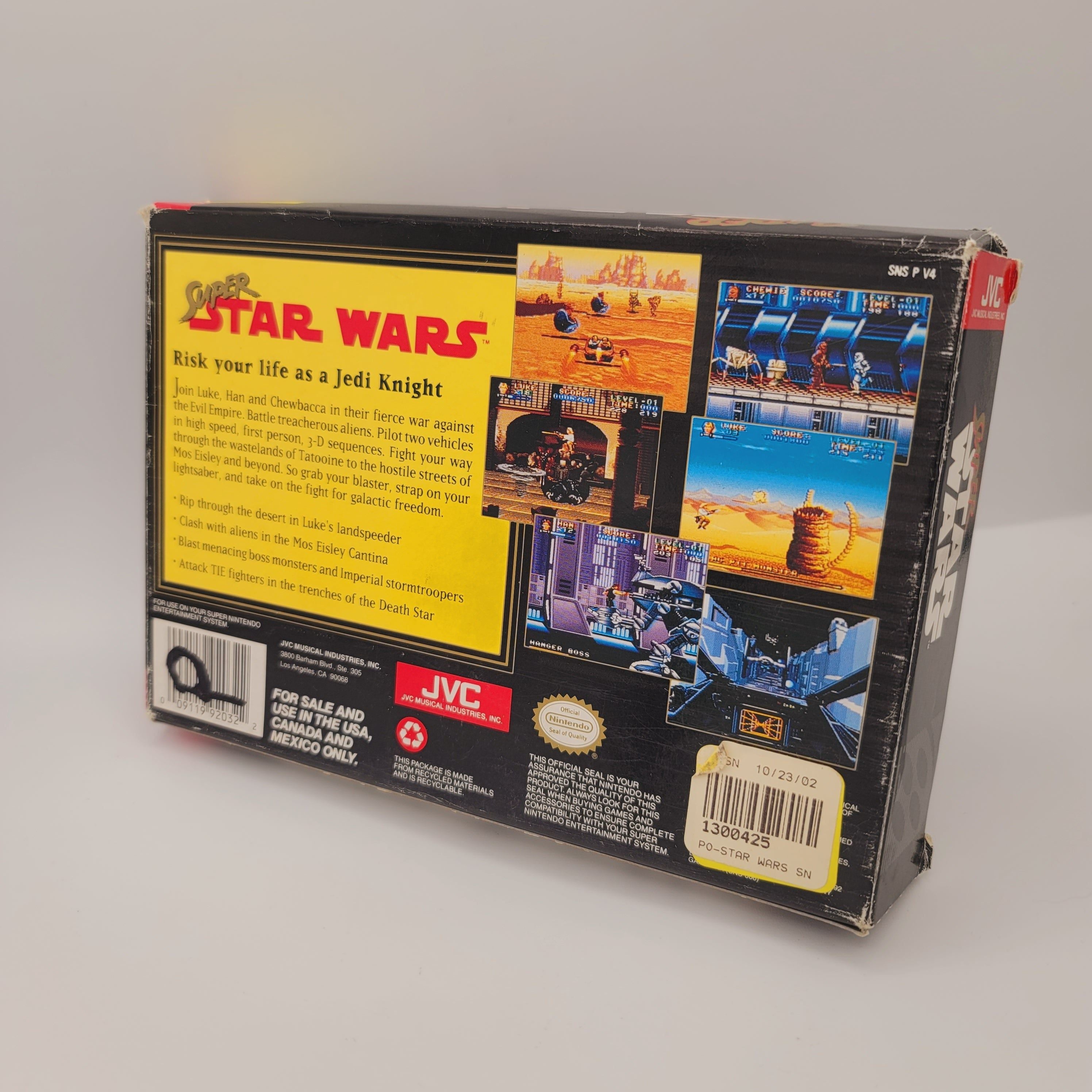 SNES - Super Star Wars (Complete in Box / Grade C+  / No Manual)