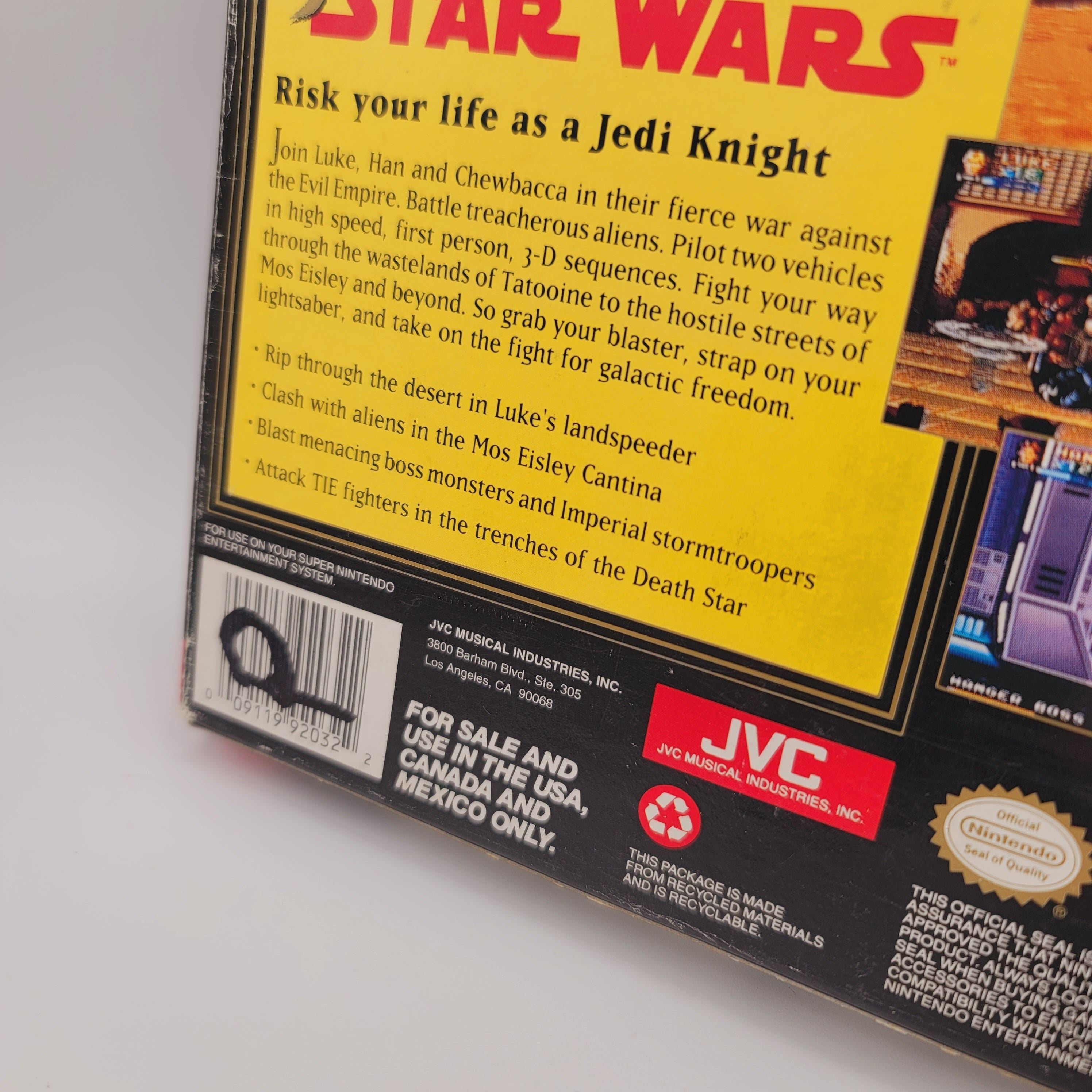 SNES - Super Star Wars (Complete in Box / Grade C+  / No Manual)