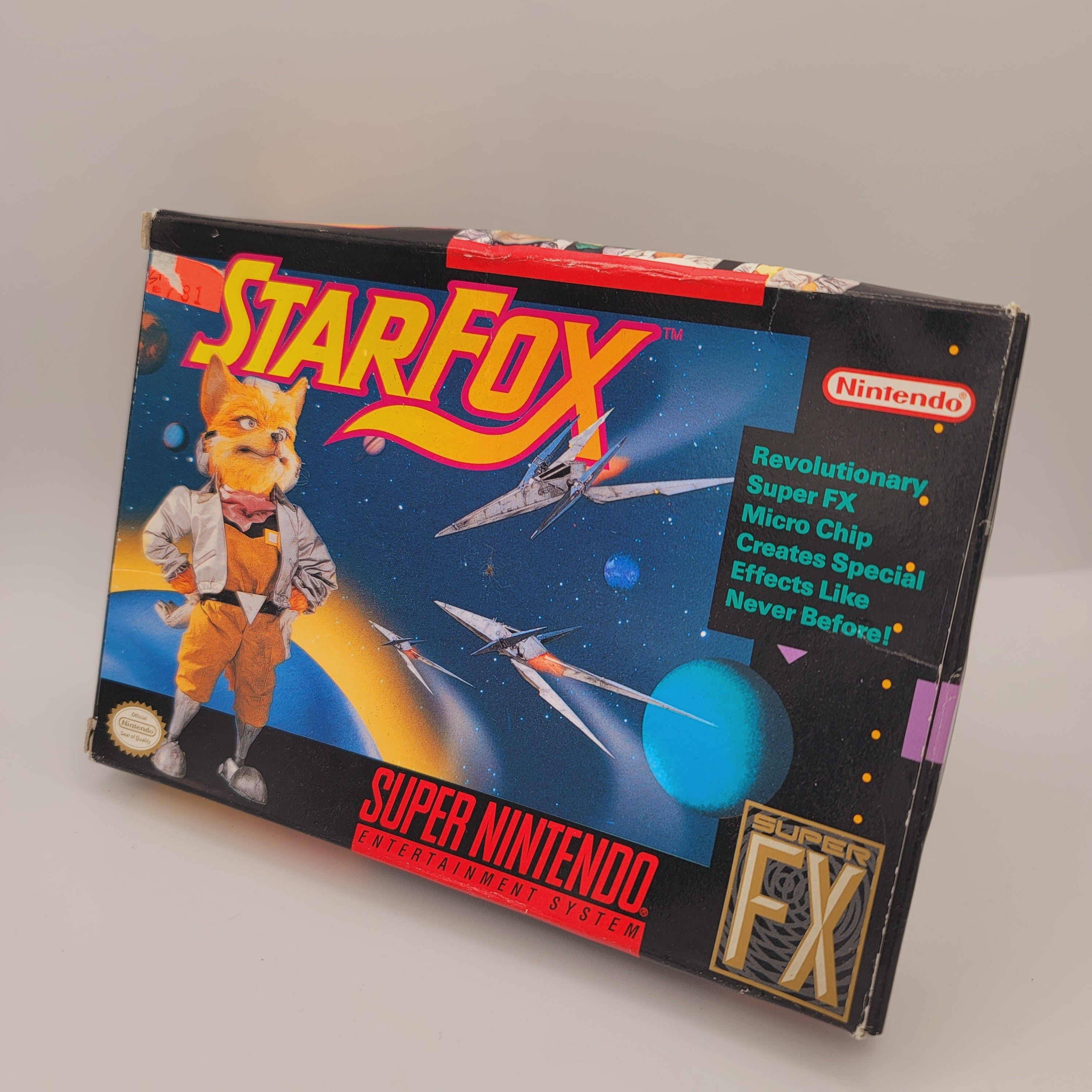 SNES - Star Fox (Complete in Box / C+ / With Manual)