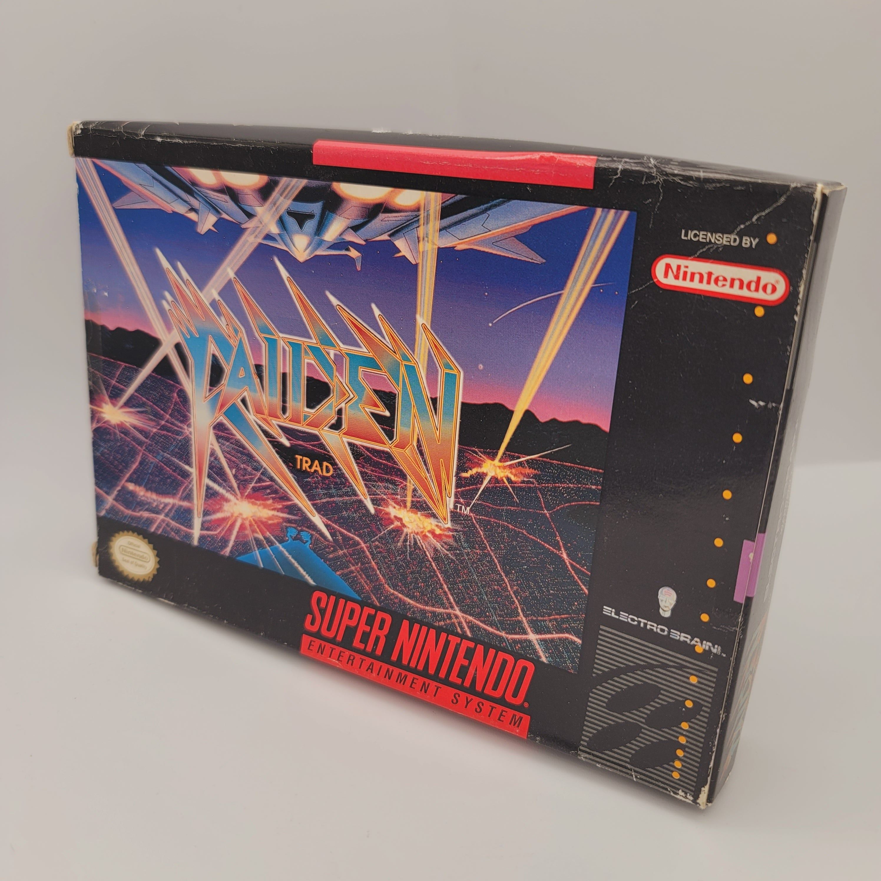 SNES - Raiden TRAD (Complete in Box / B / No Manual)