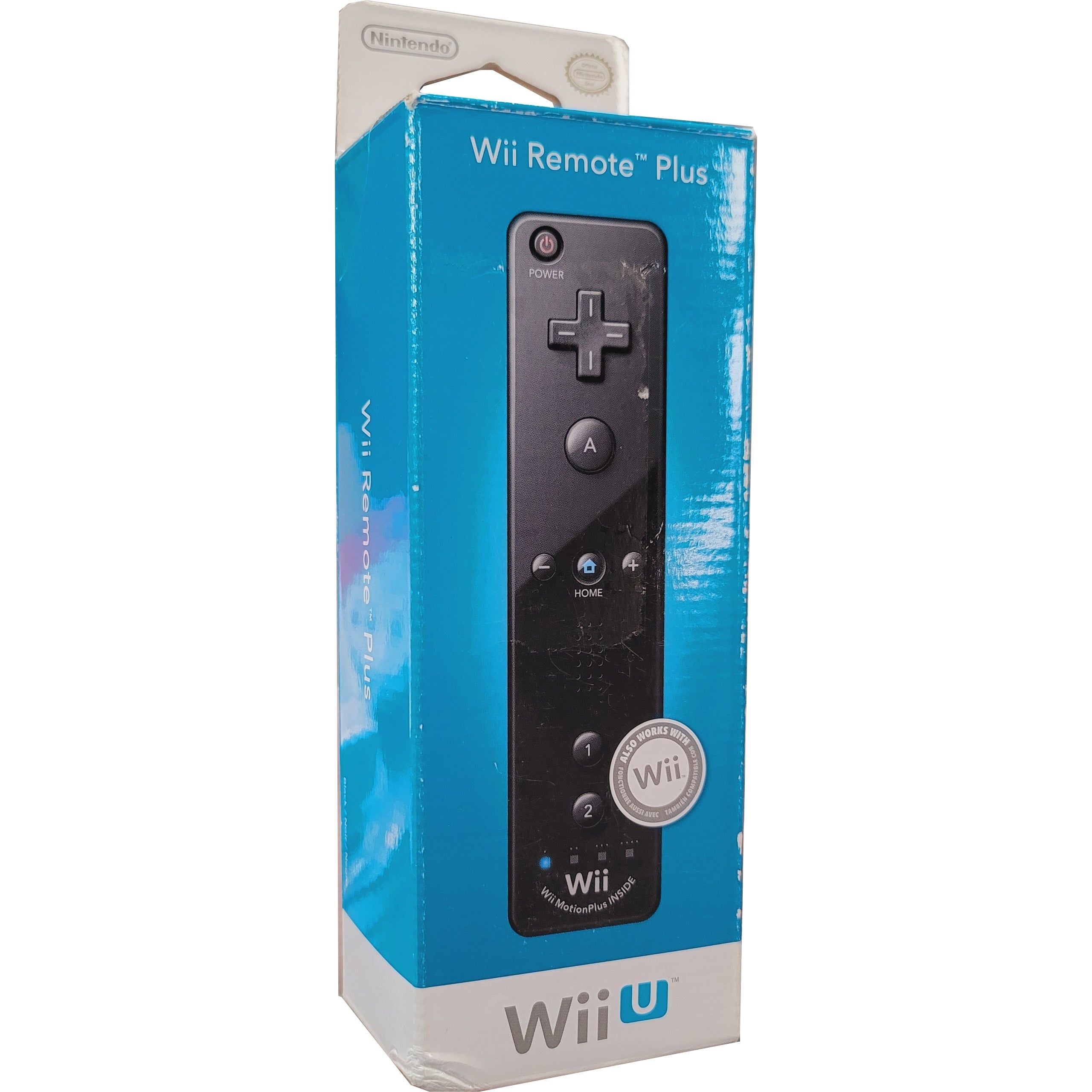 Nintendo Wii Remote With Motion Plus (In Box / Black)