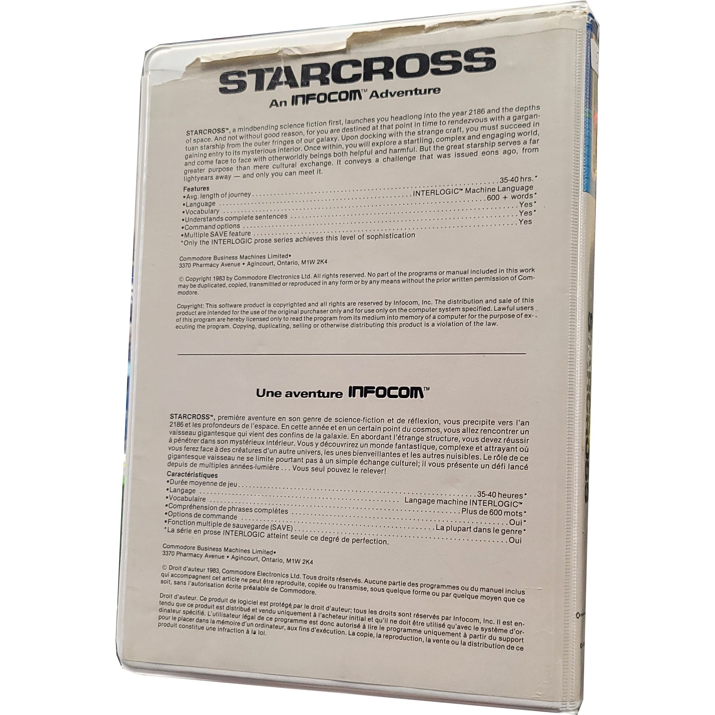 C64 - Starcross (Complete in Box)