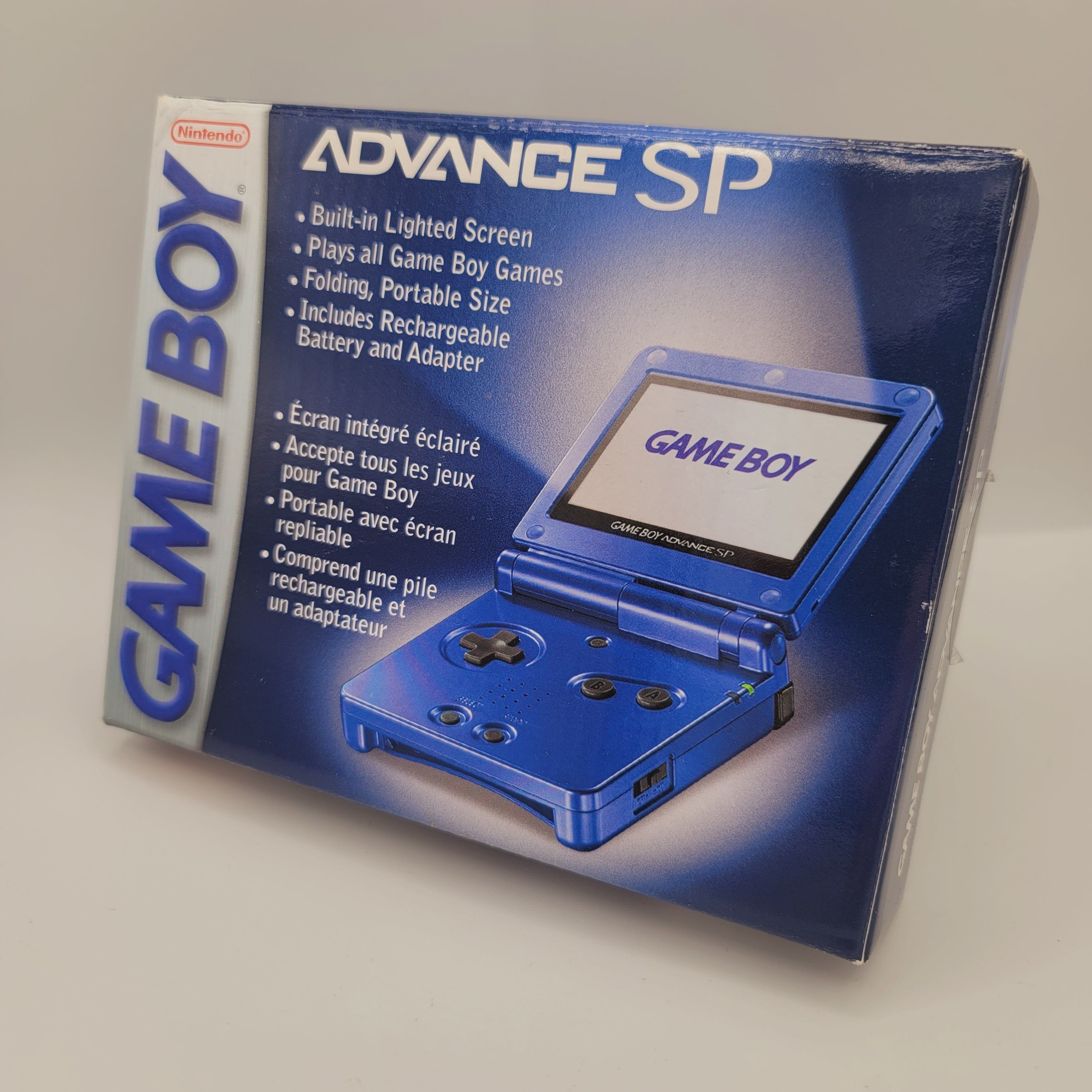 Game Boy Advance SP System (Complete in Box / Front Lit / Cobalt)