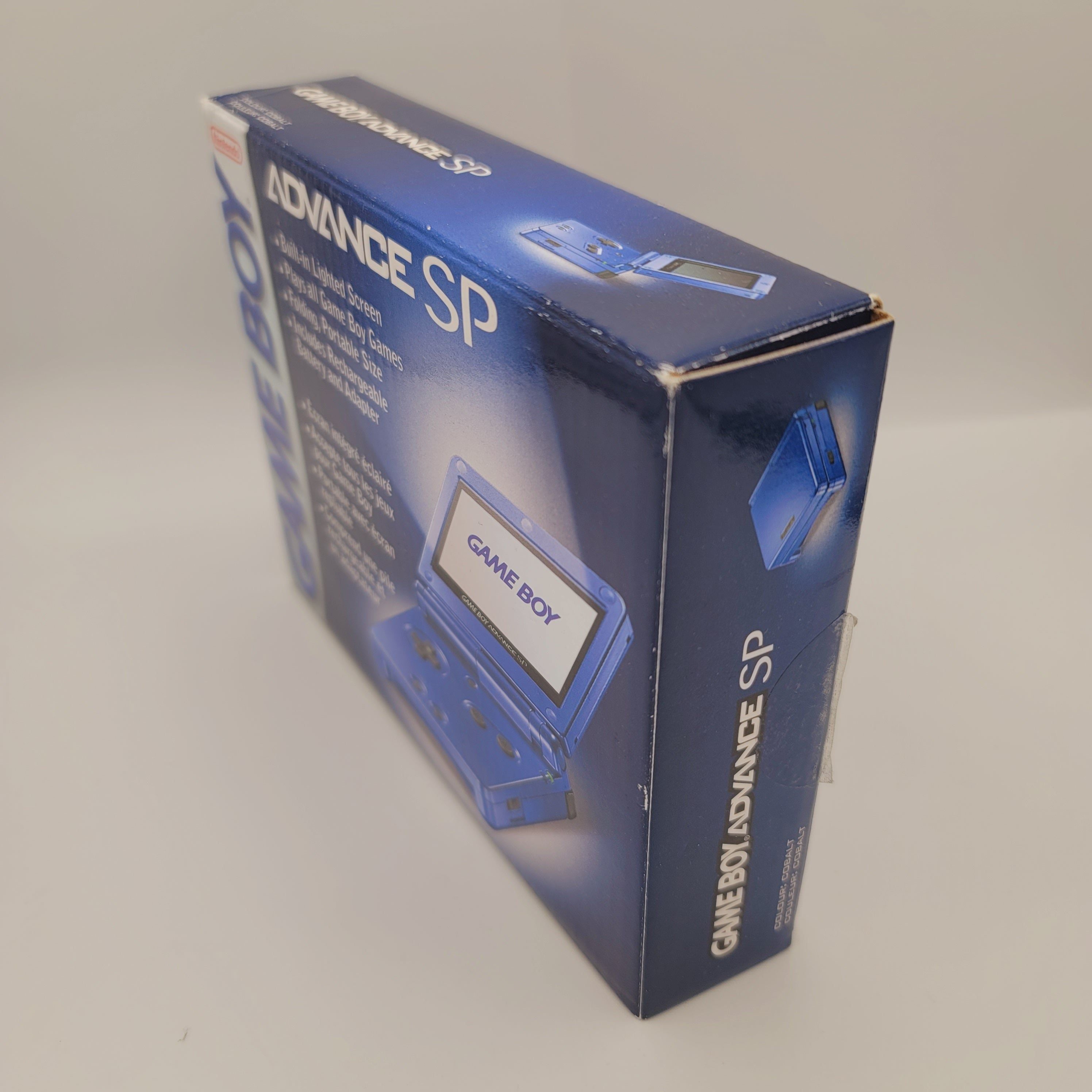 Game Boy Advance SP System (Complete in Box / Front Lit / Cobalt)