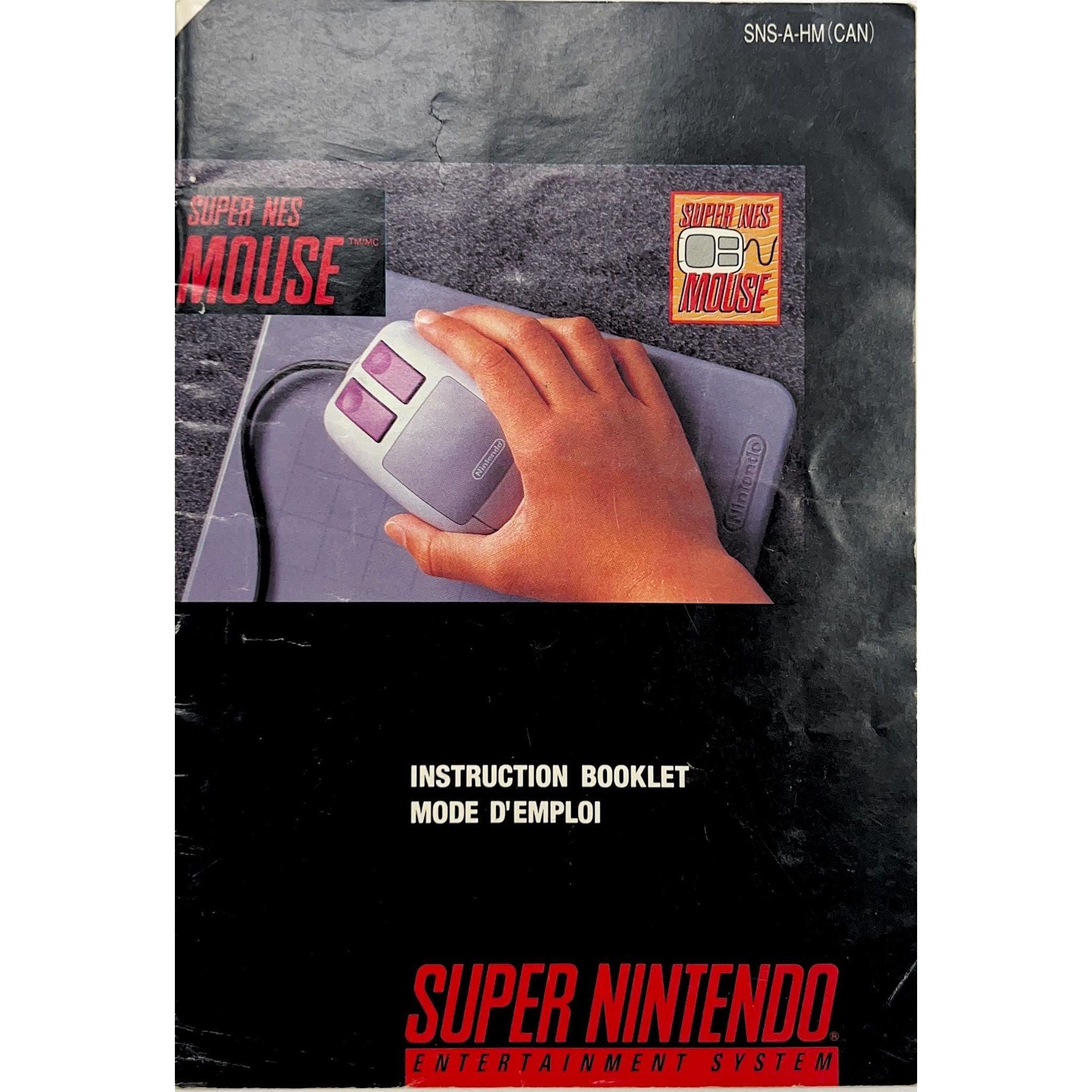 SNES - Manuel d'instructions de la souris Super NES (Manuel)