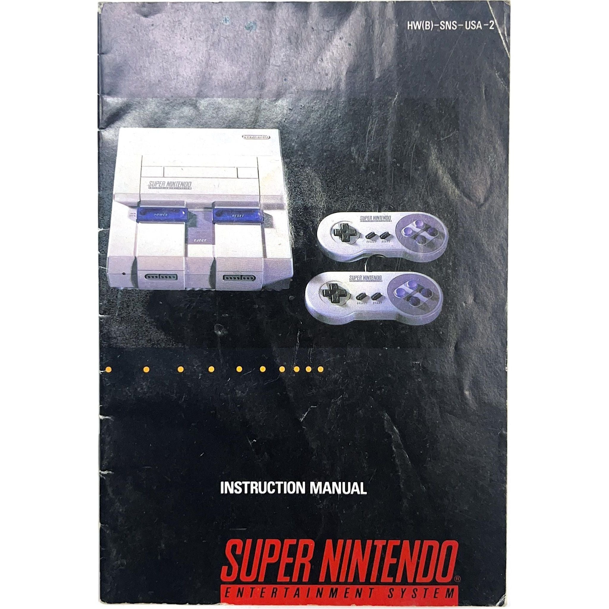 SNES - Manuel d'instructions du système (Manuel)