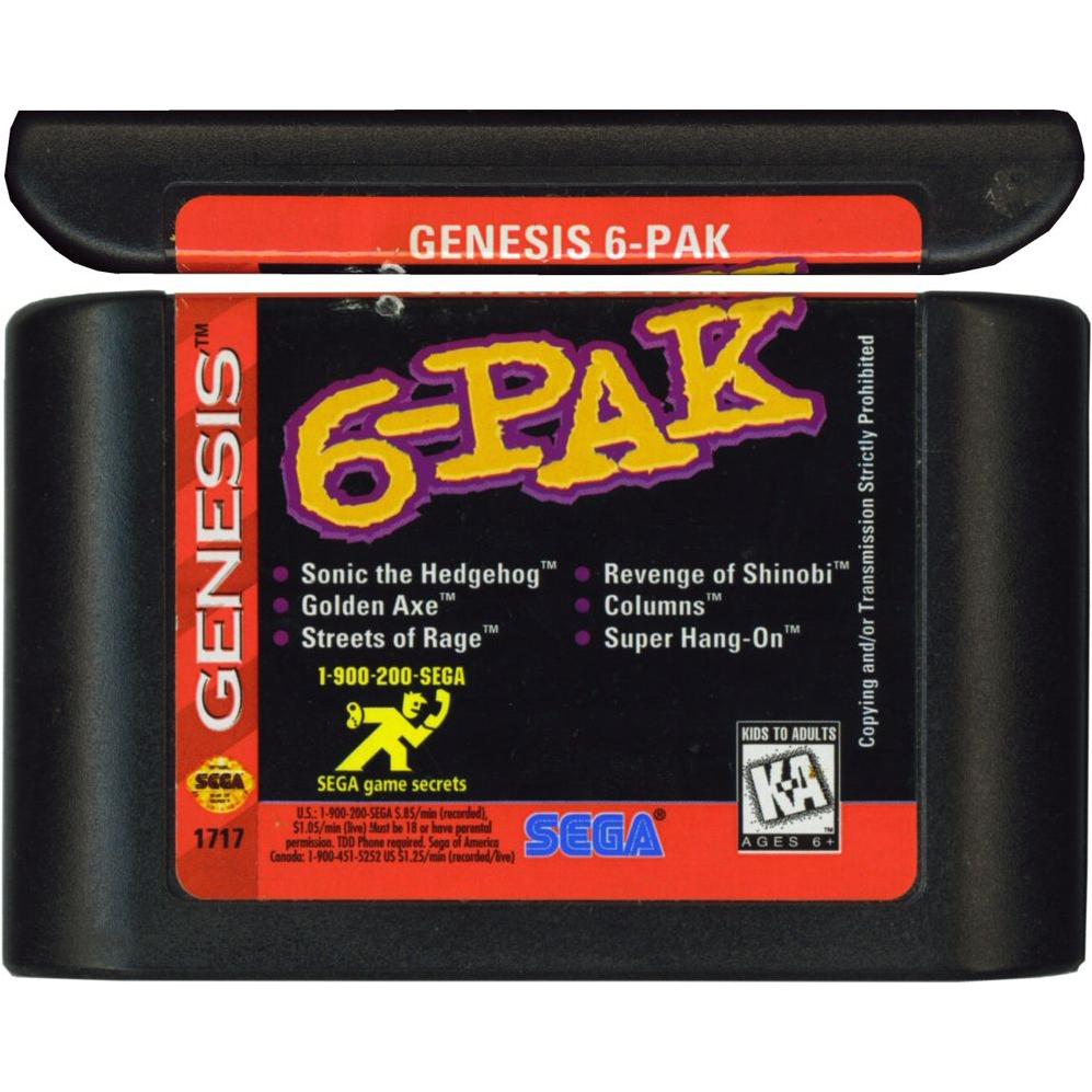 Genesis - 6-Pak (Cartridge Only)