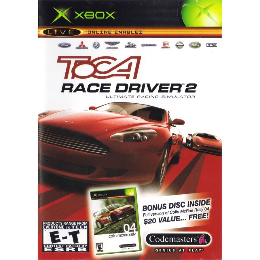 XBOX - TOCA Race Driver 2 avec Colin McRae Rally 04