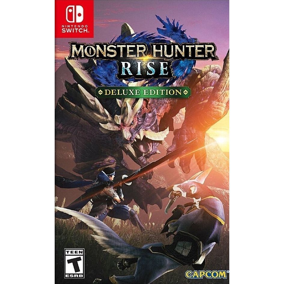 Switch - Monster Hunter Rise Deluxe Edition (In Case/ No Codes)