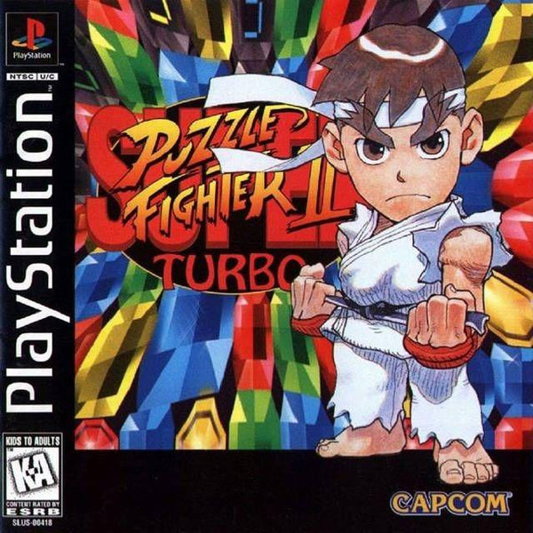 Sega Saturn Puzzle store Fighter 2 Turbo Scratch Free Tested & Working