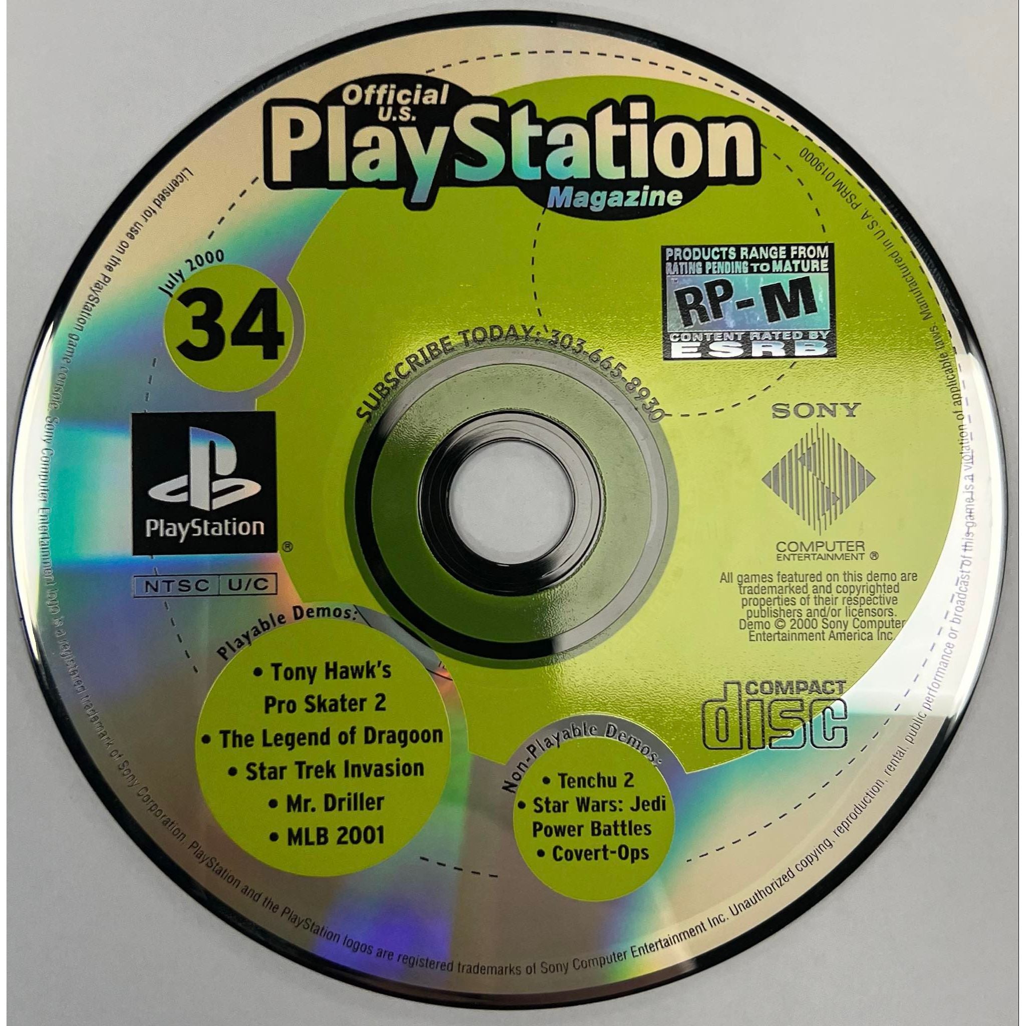 PS1 - Official PlayStation Magazine Demo Disc 34